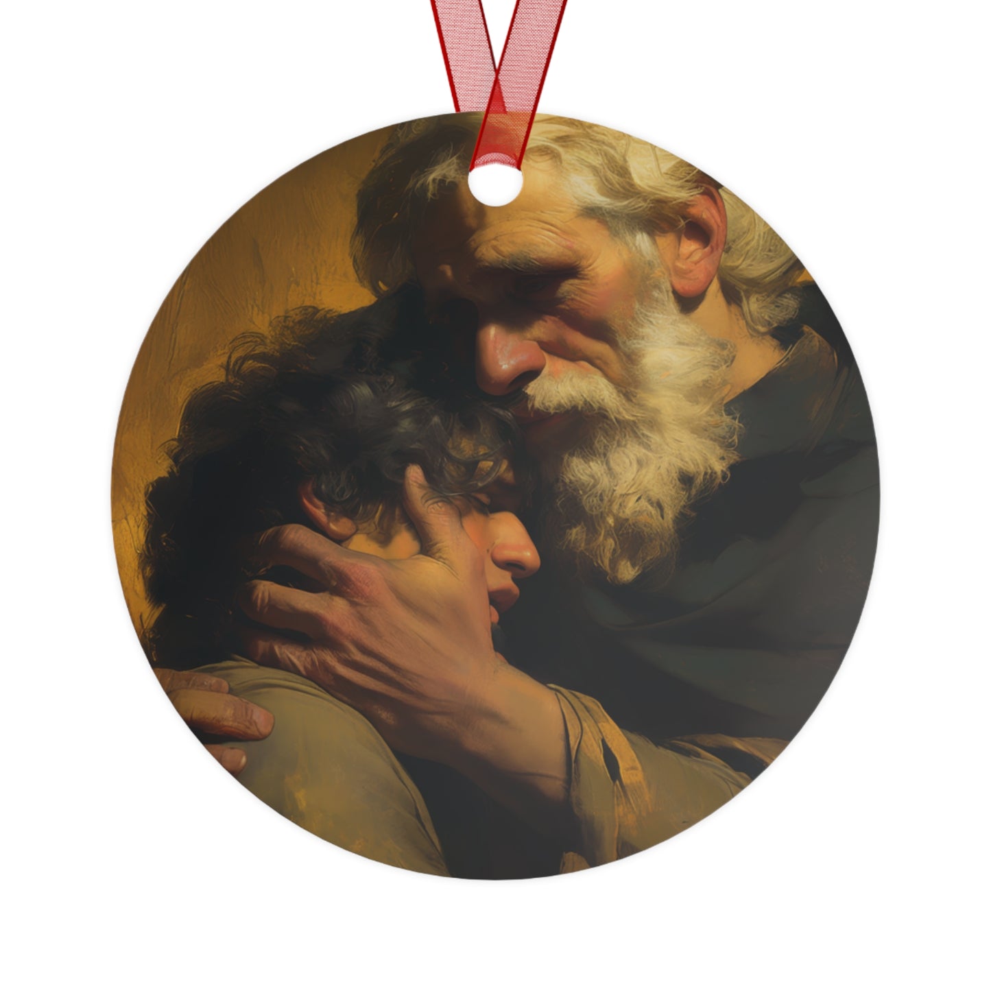 The Return of the Prodigal Son - Metal Ornament - Religious Holiday Christmas Ornament and Keepsake