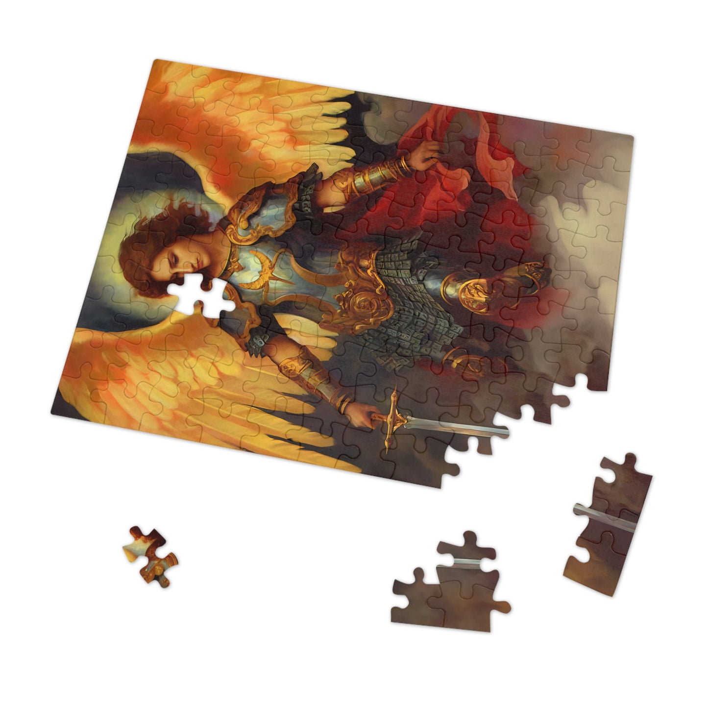 Saint Michael the Archangel - Puzzle and Keepsake Tin - Religious Jigsaw Puzzle (30, 110, 252, 500,1000-Piece) - Religious Puzzle
