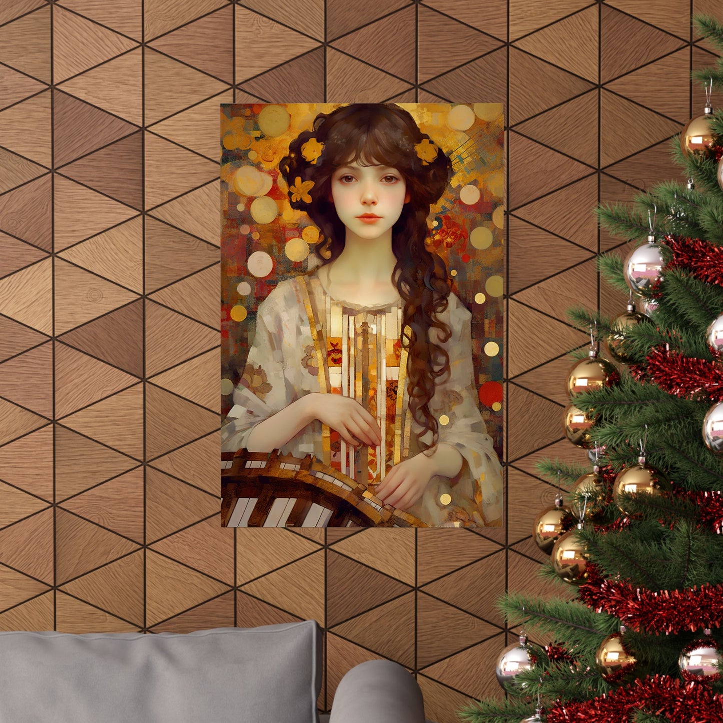 Saint Cecilia - Sanctified Souls Print - Multiple Sizes - Premium Matte Vertical Posters