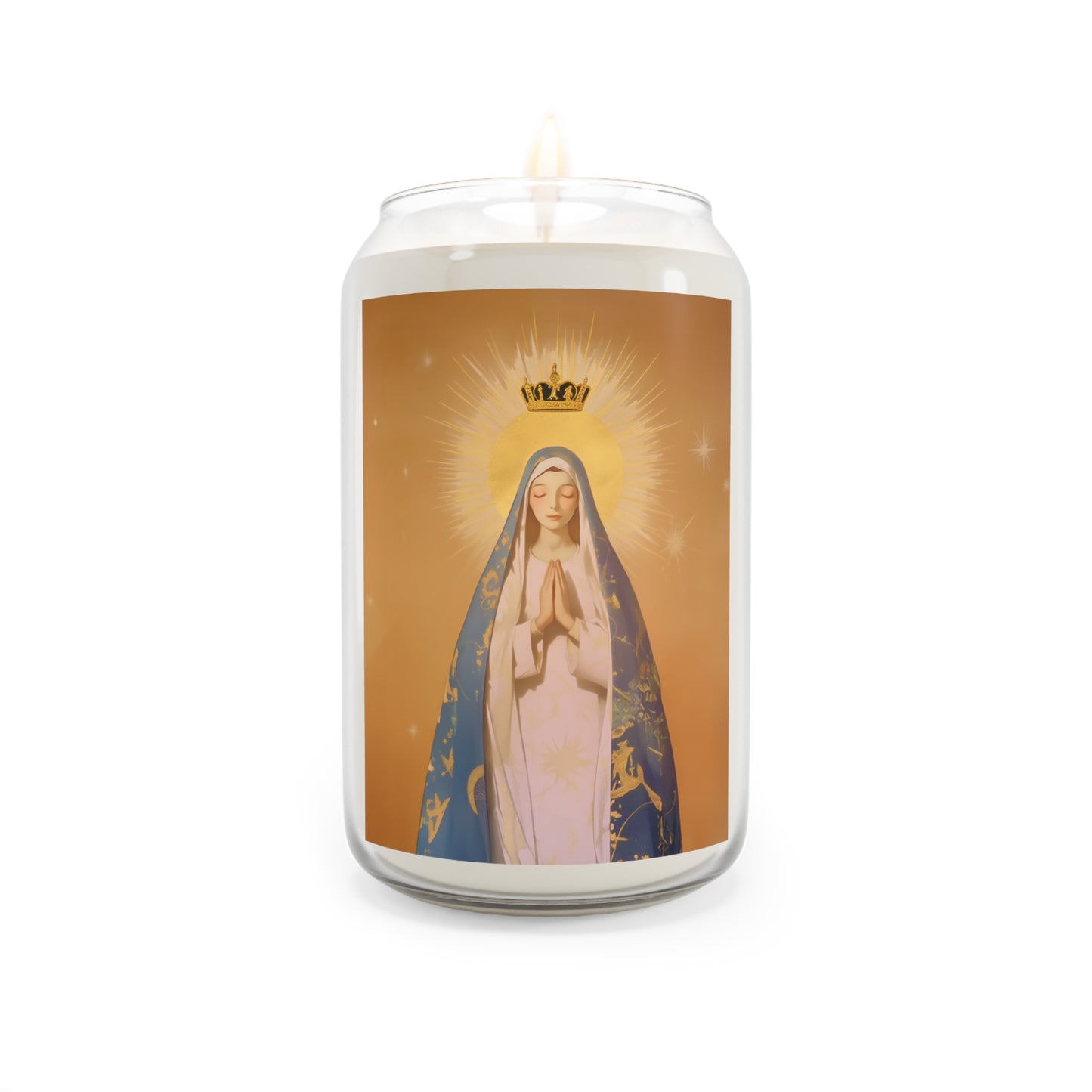 Eternal Glory : Mary's Coronation in Heaven - Scented Prayer Candle, 13.75oz -  Candle - Catholic Art - prayer room Scented Candle