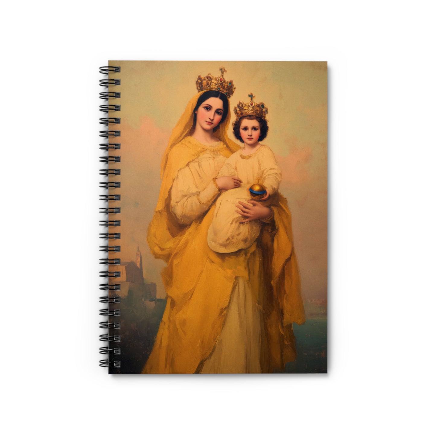Our Lady of Prompt Succor -  Journal - Sanctified Souls Art - Religious Based Notebook - Spiral Notebook