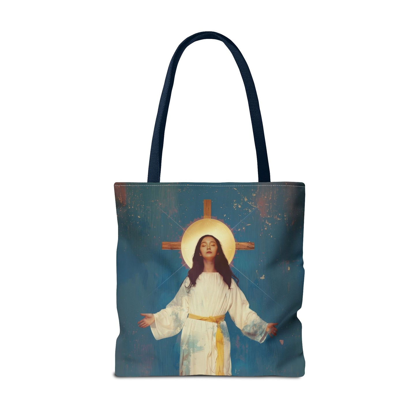 Our Lady of Akita - Mother Mary - Tote Bag - Large Medium Small Faith Art Bag - Re-usable Tote Purse - Double Sided