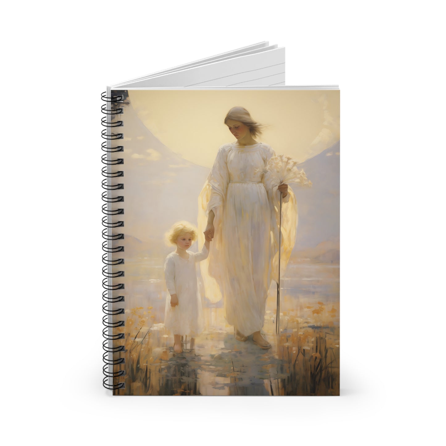 Serenity in Motherhood Mother's Journal - Sanctified Souls Art - Religious Based Notebook - Spiral Notebook - Ruled Line - Mother's Day Gift