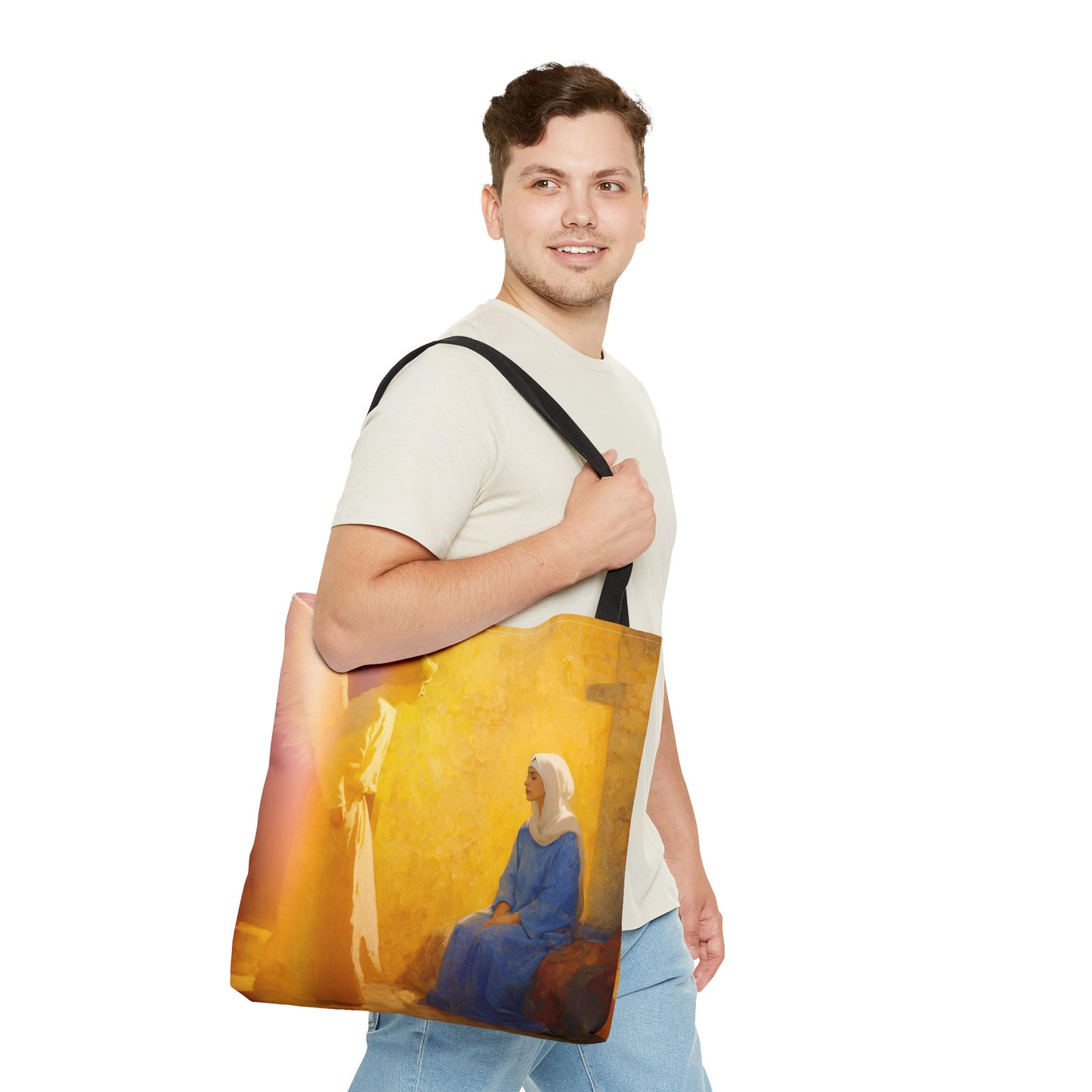 Mary's Yes - Quiet Fiat - Mother Mary - Marian Art - Tote Bag - Large Medium Small Faith Art Bag - Tote Purse