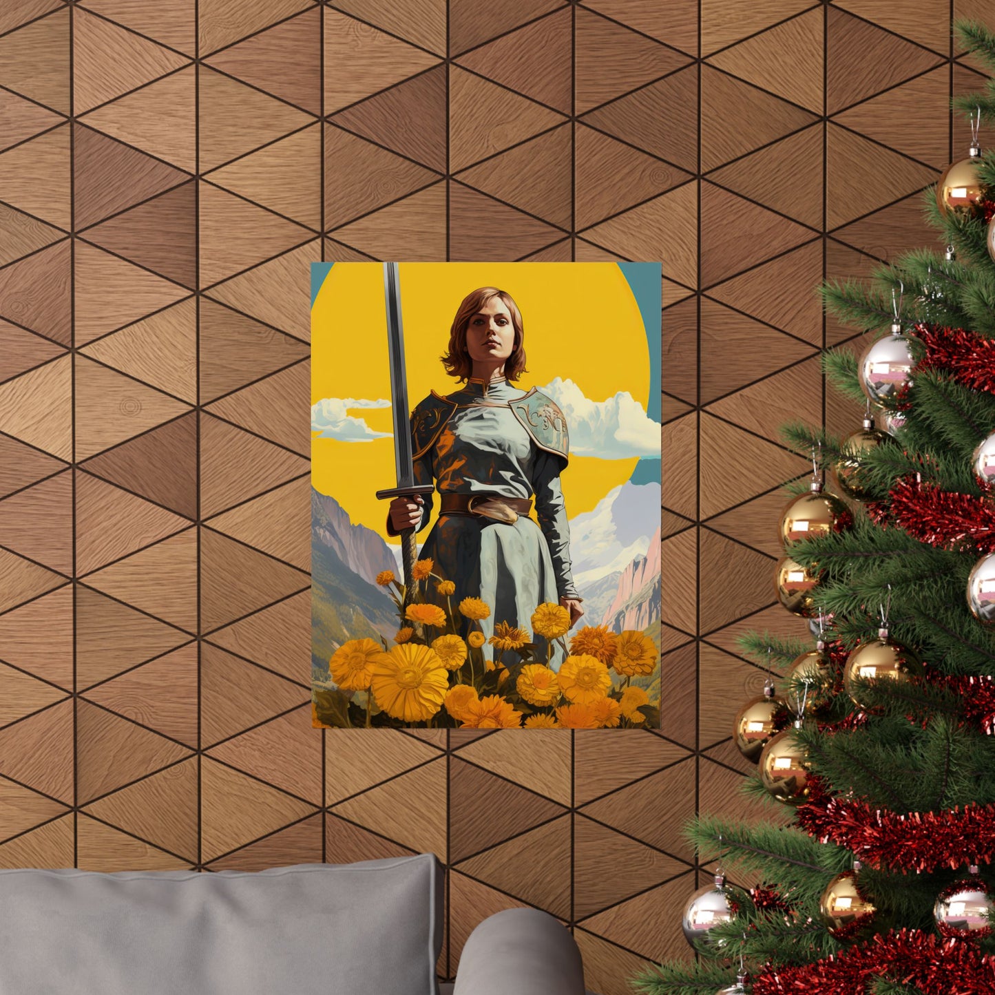 Saint Joan of Arc Print - Sanctified Souls Print - Multiple Sizes - Premium Matte Vertical Posters