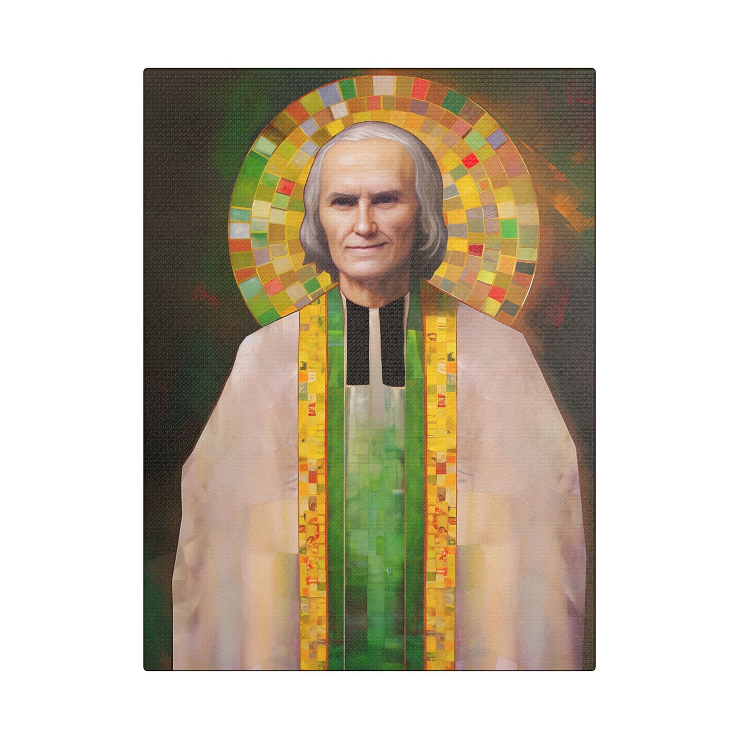 Saint John Vianney Canvas Print - Multiple Sizes - Catholic Home art - Museum Wrapped Canvas - Sanctified Souls Print