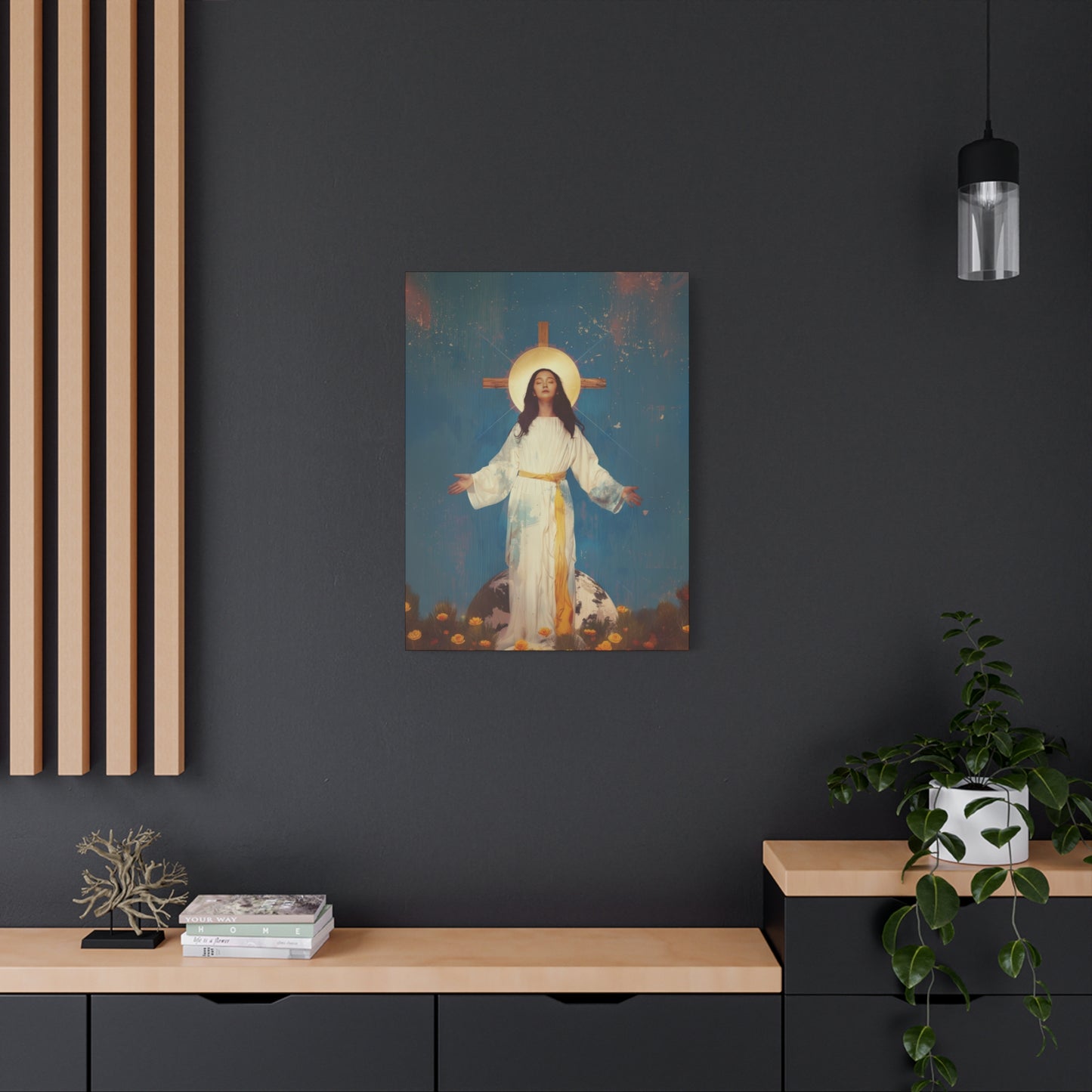Our Lady of Akita - Mother Mary - Gallery Wrapped Canvas - Print - Religious Art for your Home - Catholic