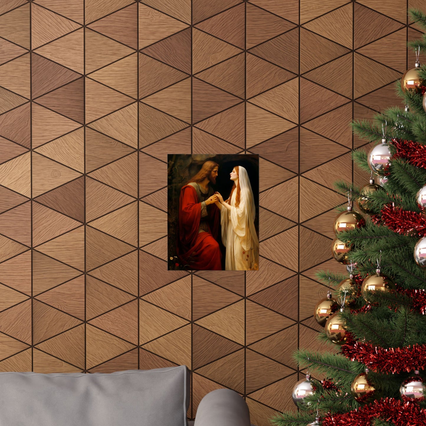 Revelation of Redemption: Mary Magdalene and the Risen Christ - Sanctified Souls Print - Multiple Sizes - Premium Matte Vertical Posters