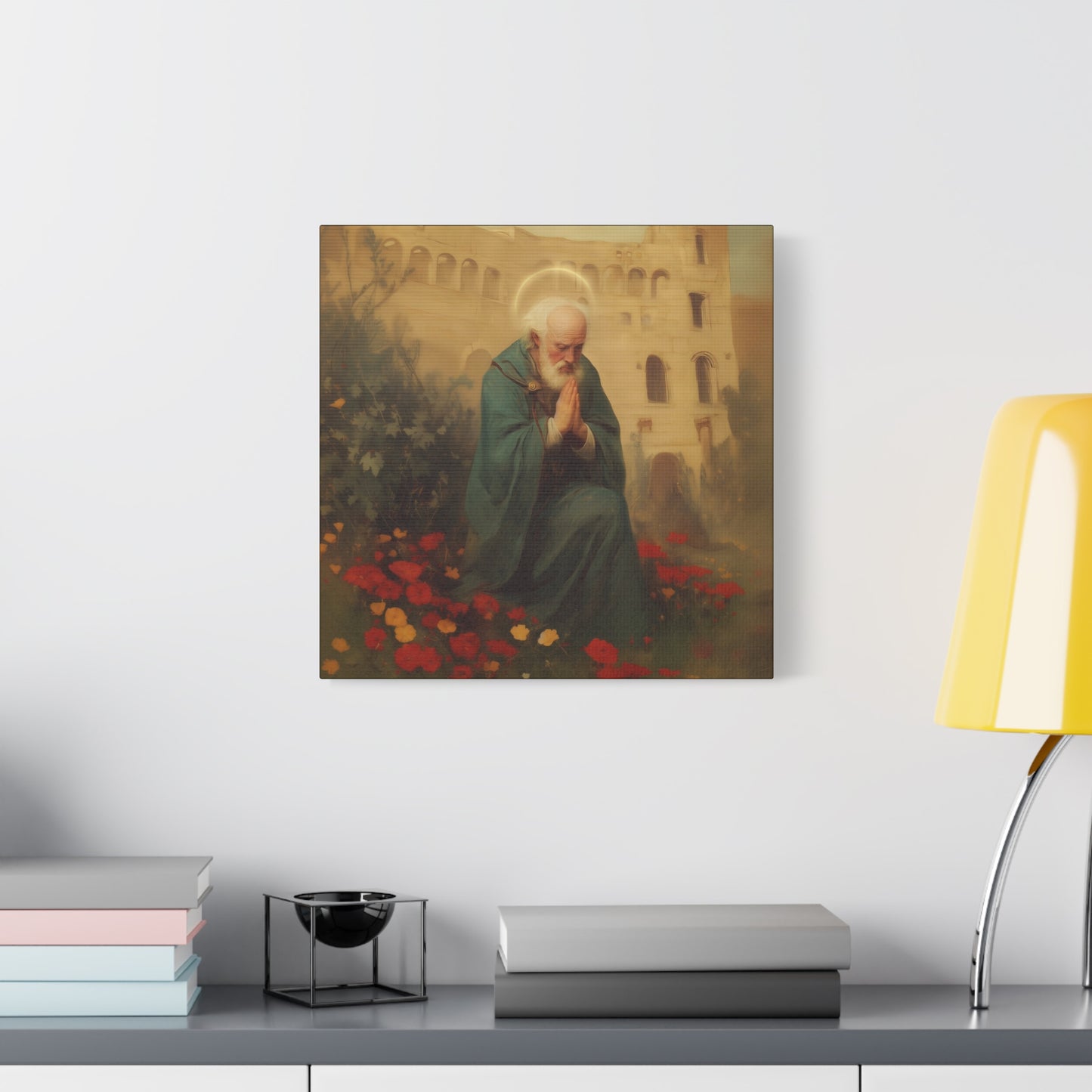 Saint Cyprian - Multiple Sizes - Catholic Home art - Museum Wrapped Canvas - Sanctified Souls Print - Catholic Martyr Art