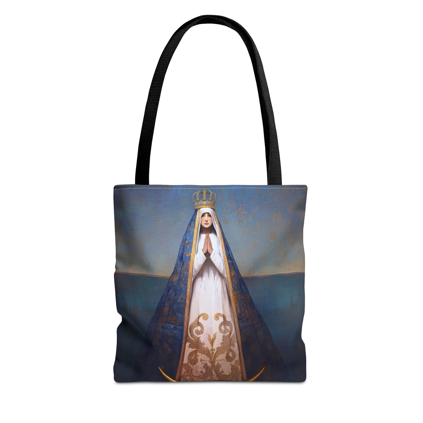 Virgen del Valle - Mother Mary  - Virgin of the Valley - Marian Art - Tote Bag - Large Medium Small Faith Art Bag - Tote Purse