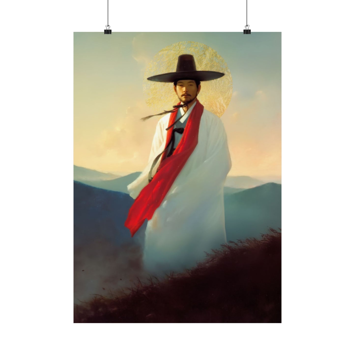 Saint Andrew Kim Taegon -  Sanctified Souls Print - Multiple Sizes - Premium Posters - Catholic Art - Christian Home - Martyr Saint