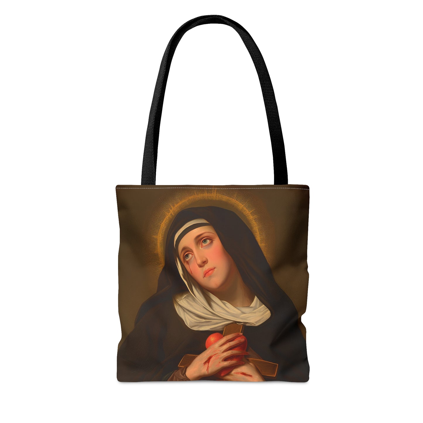 Saint Veronica Giuliani Tote Bag - Large Medium Small Faith Art Bag - Catholic Faith Purse - Religious Carry All
