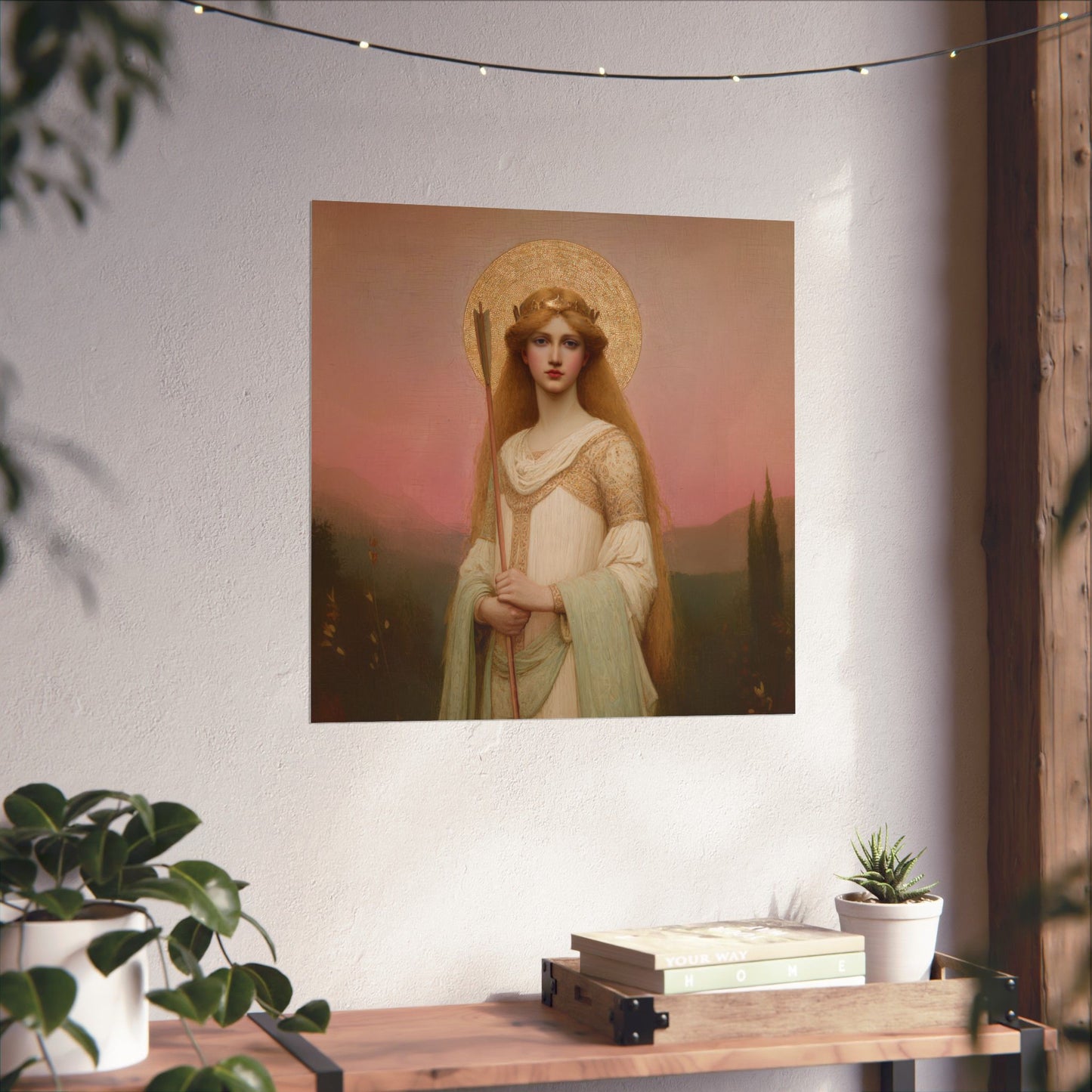 Saint Ursula -  Catholic Art - Multiple Sizes - Premium Posters - Catholic Art - Christian Home - Catholic Saint Art