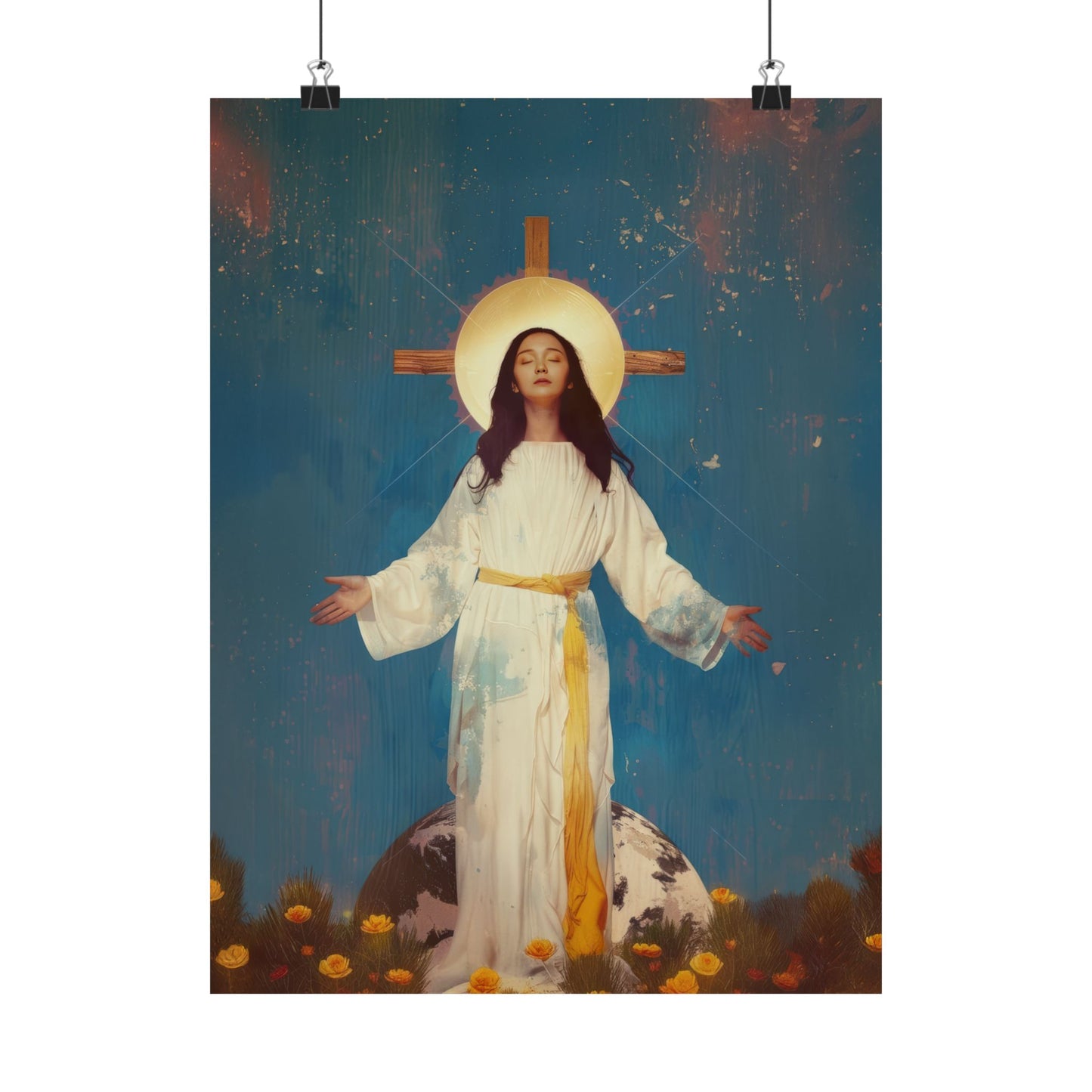 Our Lady of Akita - Mother Mary - Sanctified Souls Print - Multiple Sizes - Premium Matte Vertical Posters