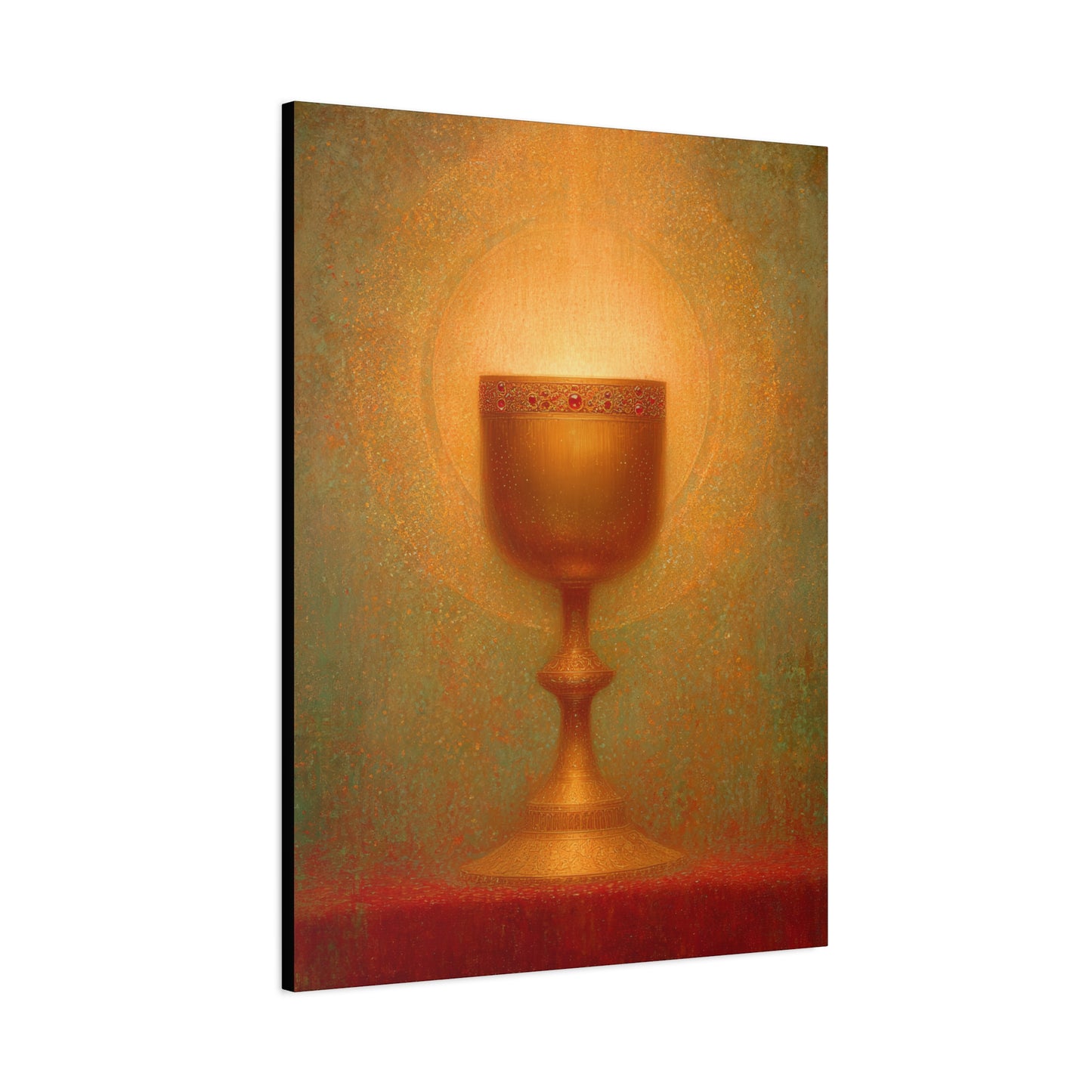 Chalice of the Lamb, Light of the World - The Holy Grail - Gallery Wrapped Canvas - Print - Religious Art for your Home - Catholic Art
