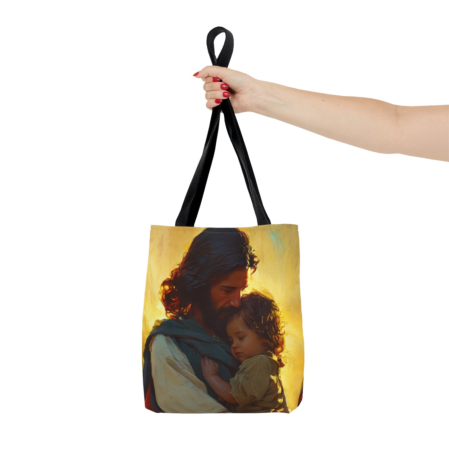Divine Protector of the Innocent Tote Bag - Large Medium Small Faith Art Bag - Catholic Faith Purse - Religious Carry All