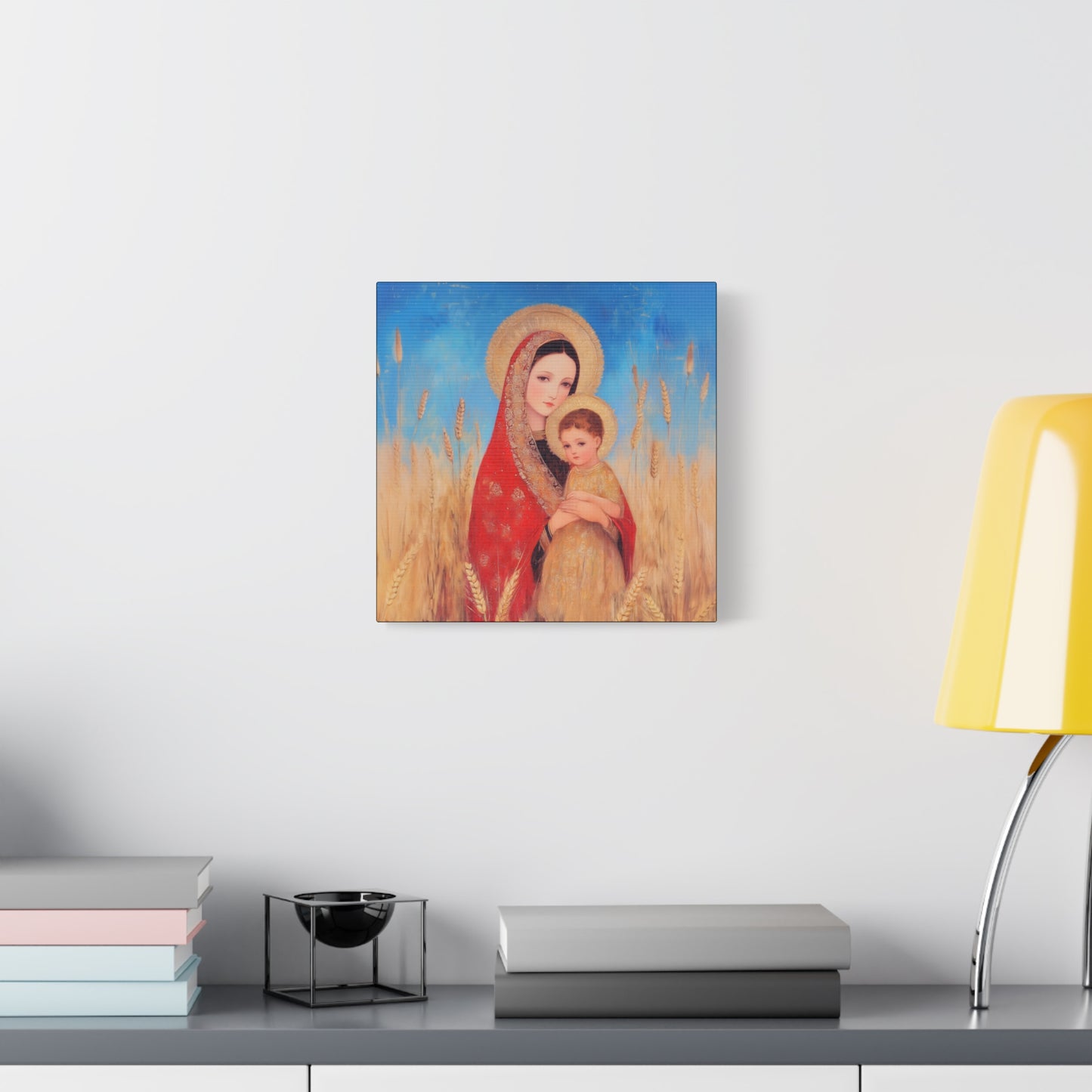 Our Lady of the Harvest  - Multiple Sizes - Catholic Home art - Museum Wrapped Canvas - Sanctified Souls Print
