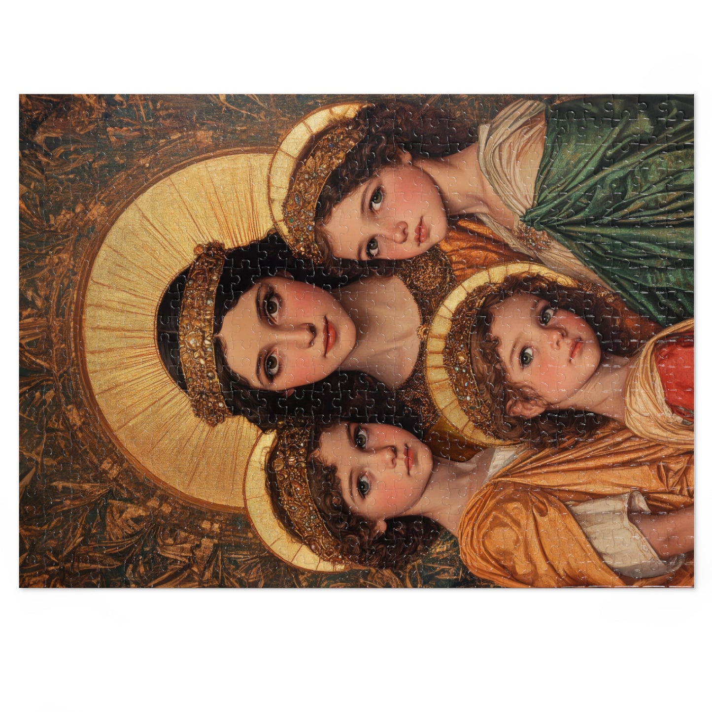 Saints Sophia, Faith, Hope and Charity  - Puzzle and Keepsake Tin - Religious (30, 110, 252, 500,1000) - Religious Puzzle - Gifts Catholic