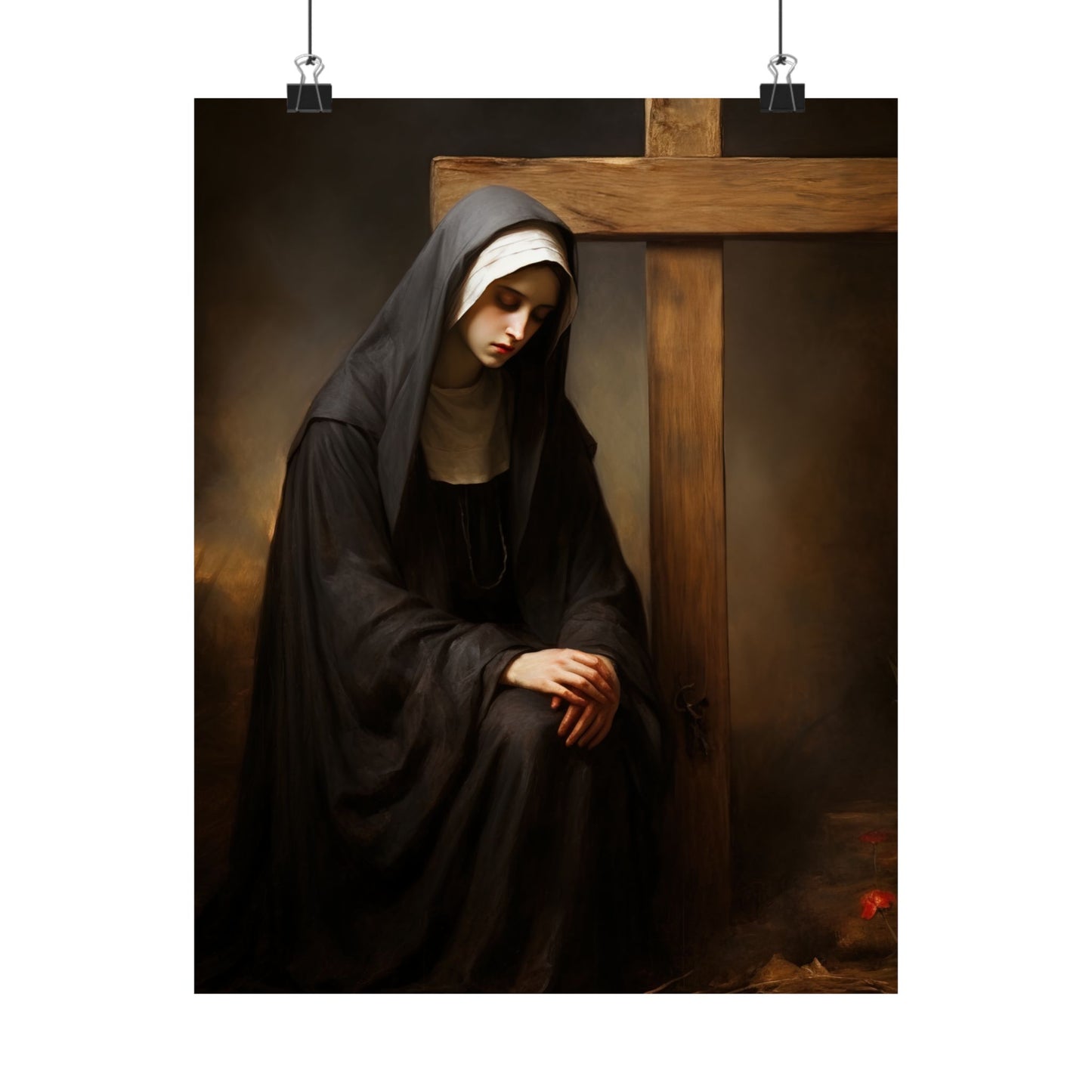 Saint Clare of Montefalco Print - Sanctified Souls Print - Multiple Sizes - Premium Matte Vertical Posters