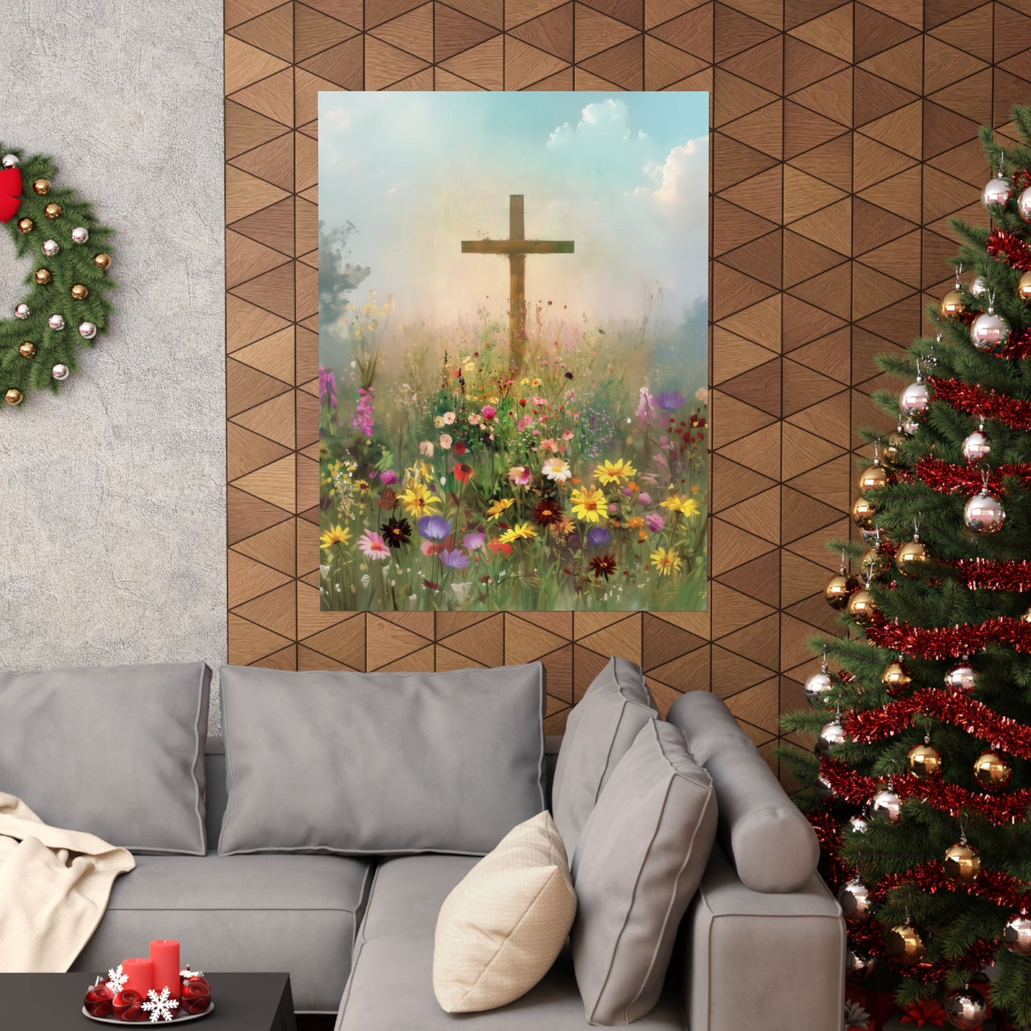 The Cross That Called the Earth to Life - Sanctified Souls Print - Multiple Sizes - Premium Matte Vertical Posters