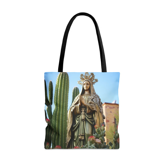 Our Lady of Guadalupe Tote Bag - Catholic faith inspired carry-all purse - day to day bag