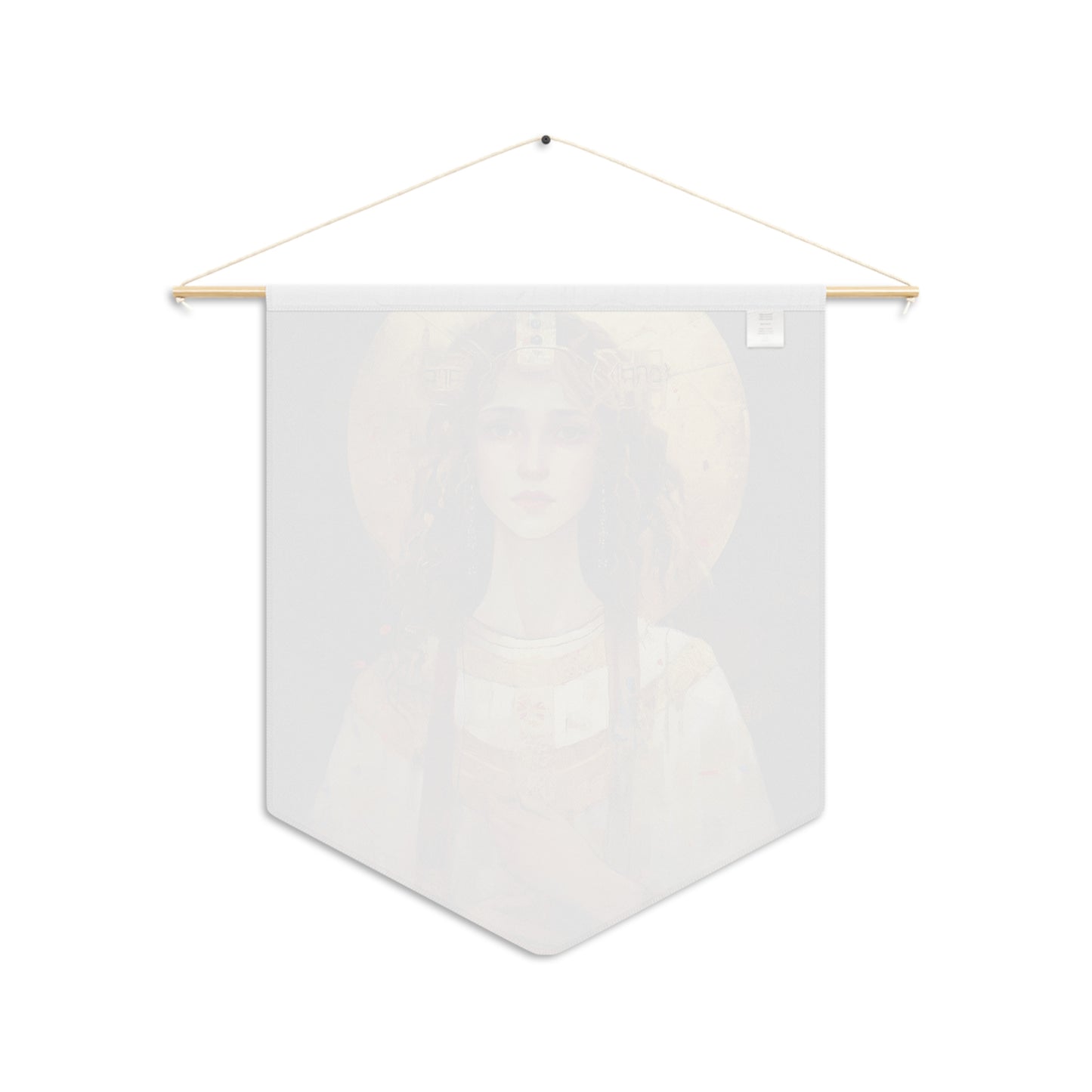 Saint Ursula Banner / Wall Hanging / Pennant - Prayer room - Catholic Art - Saint Art - Large Saint Print - 18" x 21"
