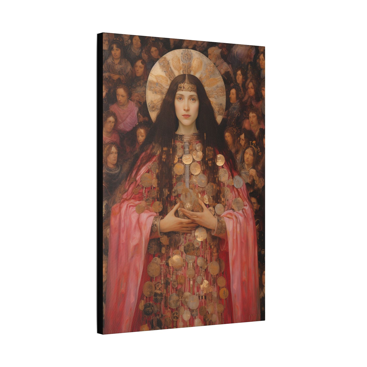 Saint Praxedes Canvas Print - Multiple Sizes - Catholic Home art - Gallery Wrapped Canvas - Sanctified Souls Print