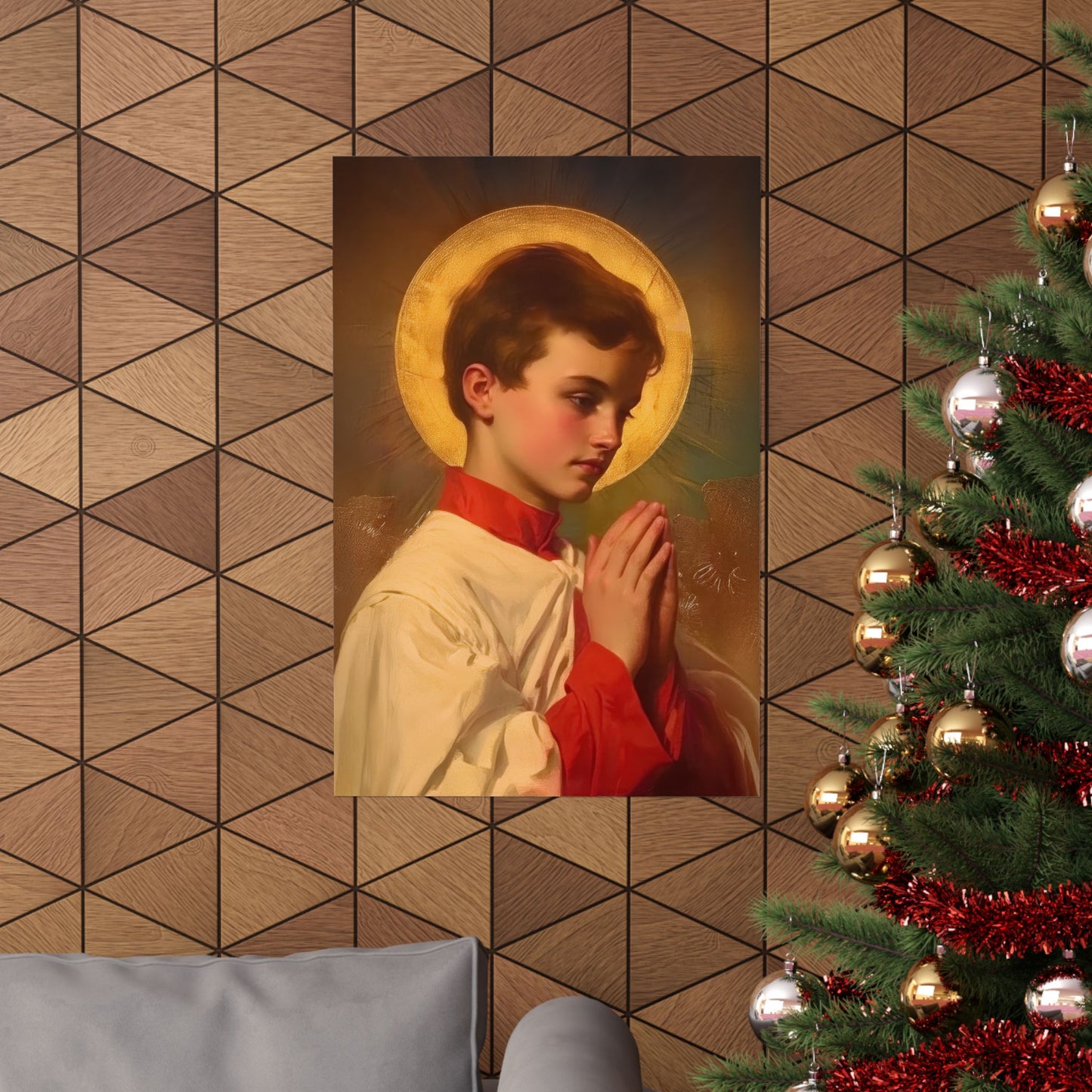 Saint Dominic Savio - Sanctified Souls Print - Multiple Sizes - Premium Posters - Catholic Art - Christian Home Decor Artwork