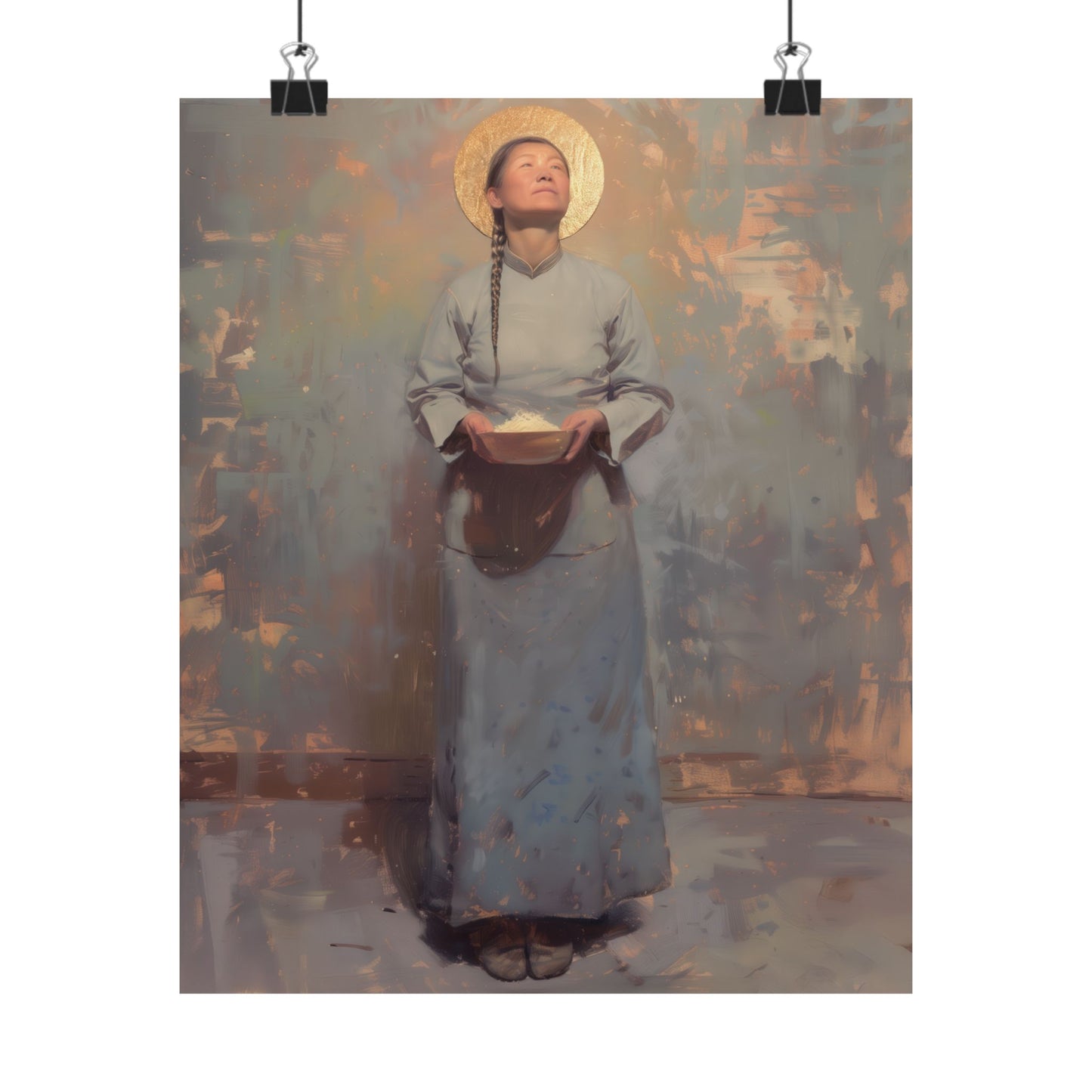 Saint Martha Wang - Chinese Martyr Saint  - Sanctified Souls Print - Multiple Sizes - Premium Matte Vertical Posters