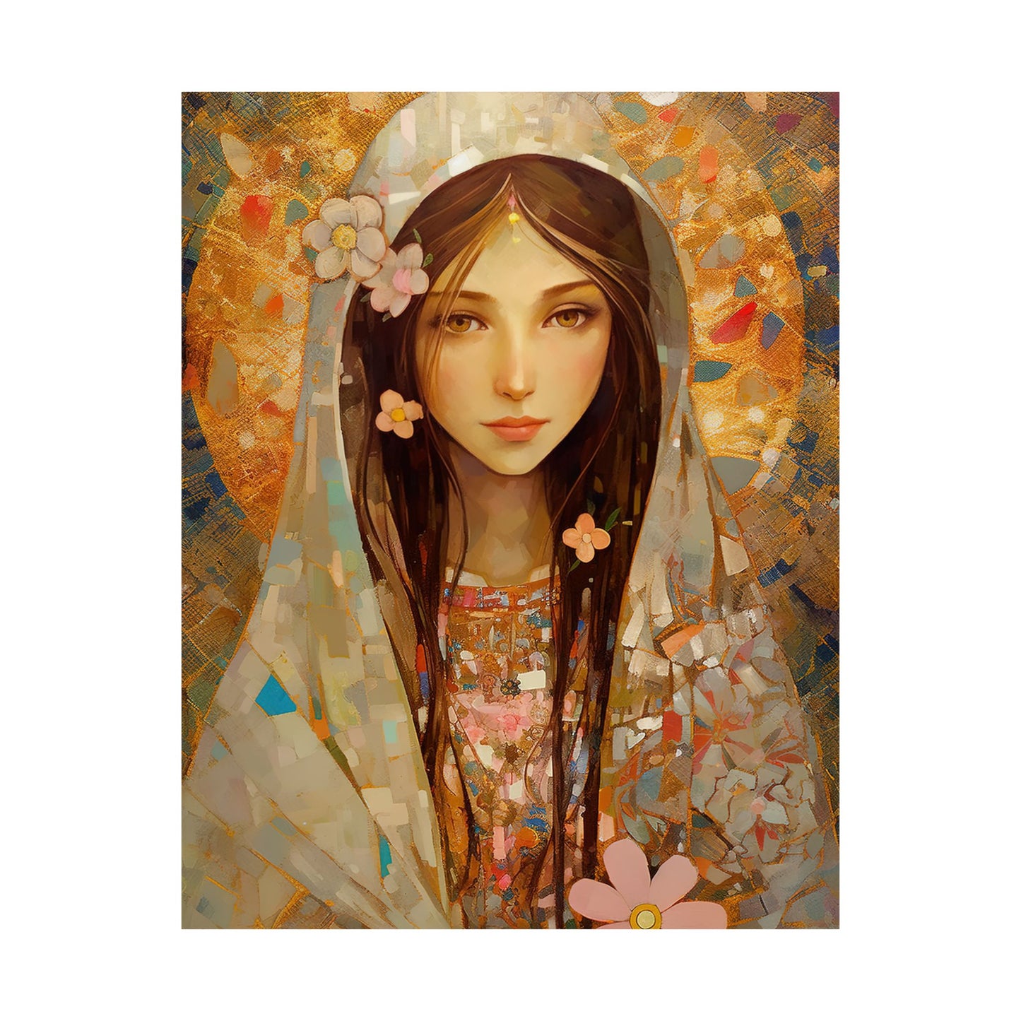 Saint Maria Goretti - Sanctified Souls Print - Multiple Sizes - Premium Matte Vertical Posters