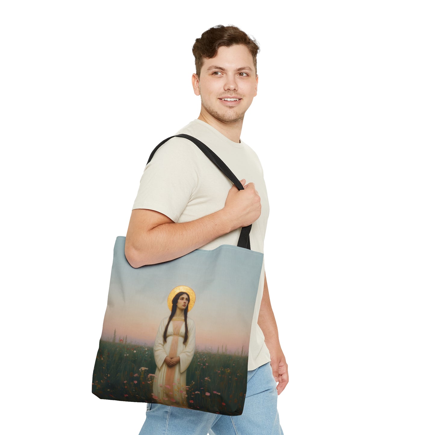 Saint Sabina - Tote Bag - Large Medium Small Faith Art Bag - Bible Study Faith Purse - Double Sided