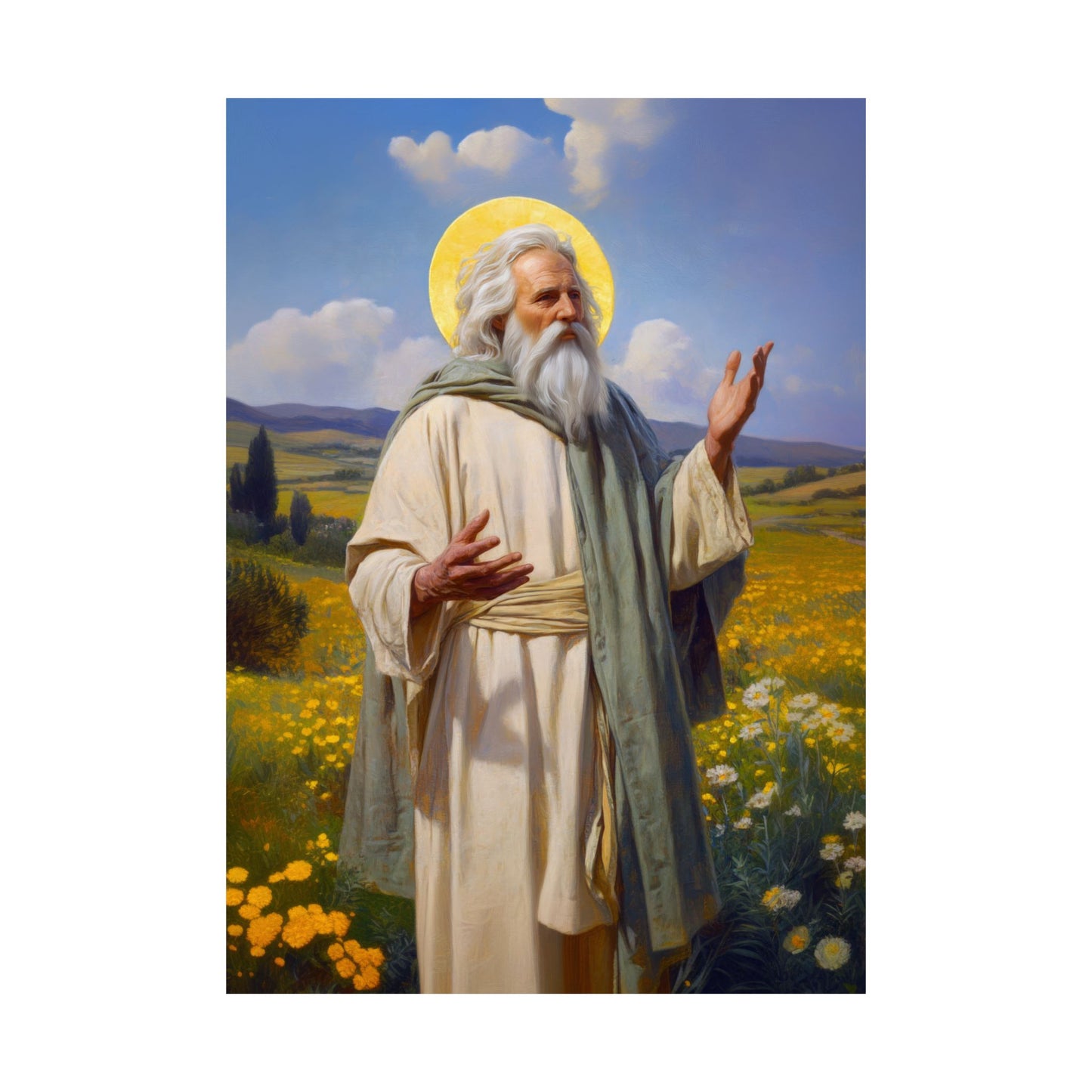 Saint Hilary of Arles - Sanctified Souls Print - Multiple Sizes - Premium Matte Vertical Posters
