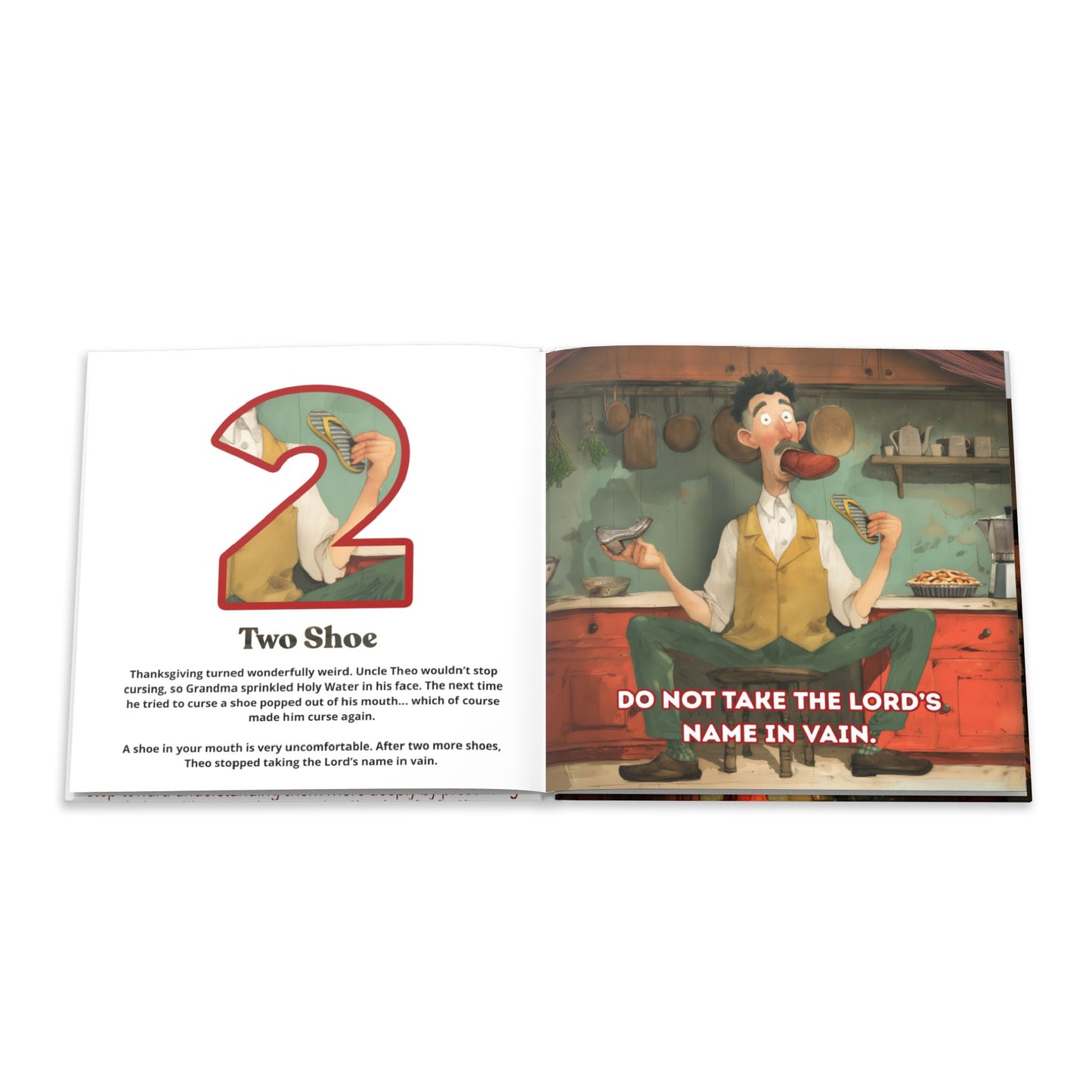 The 8 Plate (Hardcover) Ten Commandments Book | Catholic Memory Book for Kids | Bible Mnemonics for Children | Christian Kids Book
