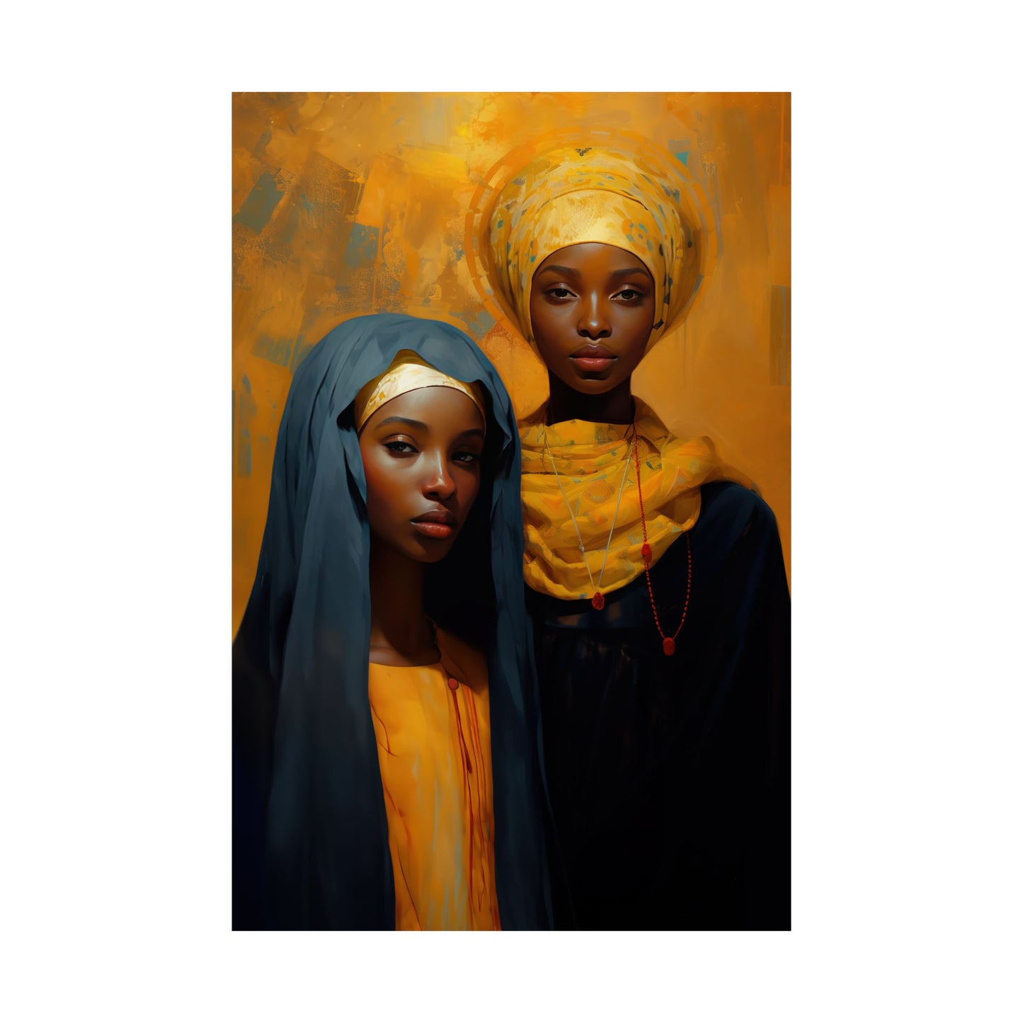 Saint Perpetua and Saint Felicity Print - Sanctified Souls Print - Multiple Sizes - Premium Matte Vertical Posters