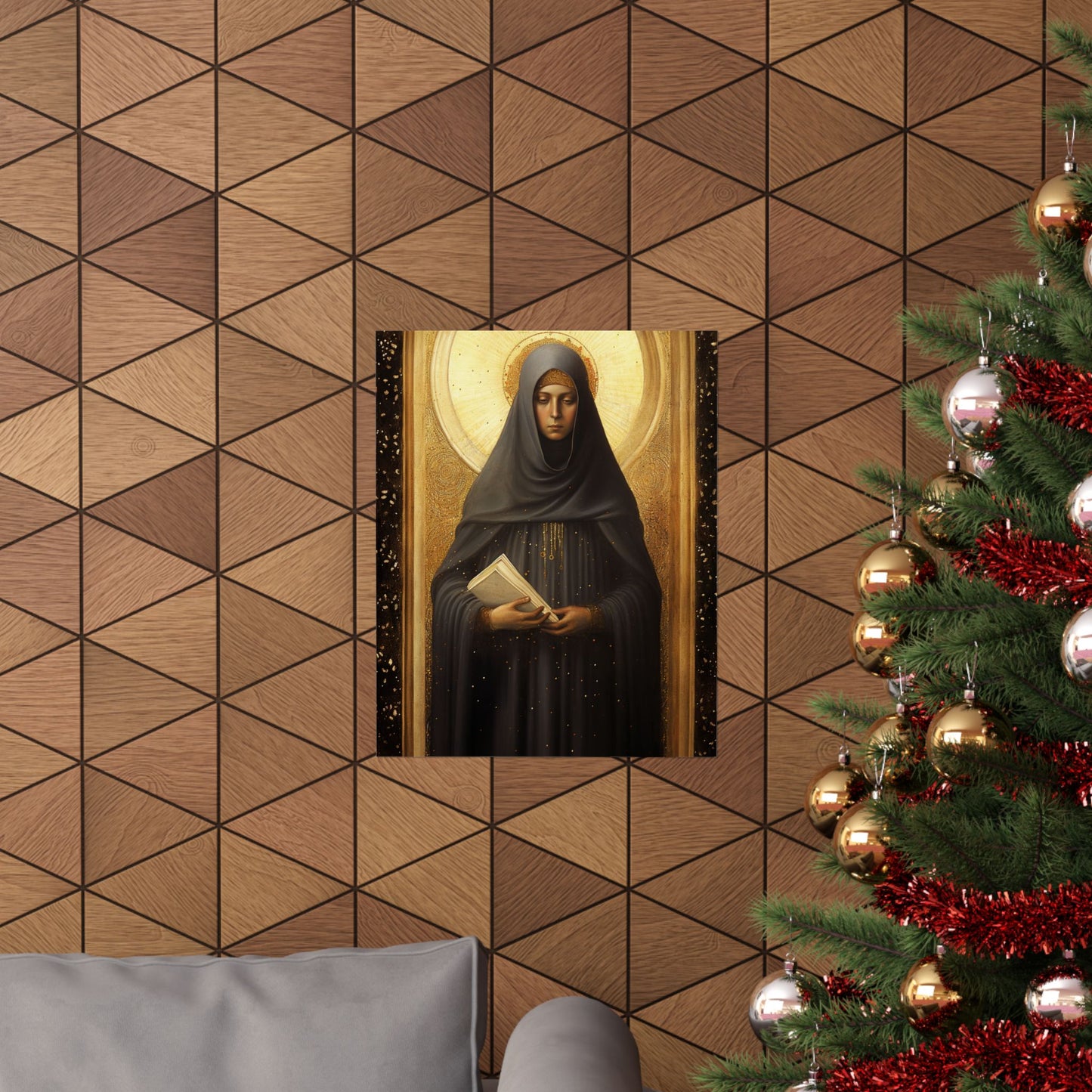 Saint Monica of Hippo - Print - Sanctified Souls Print - Multiple Sizes - Premium Matte Vertical Posters