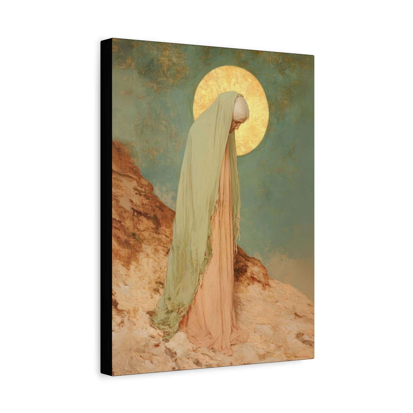 Saint Melania the Elder - Desert Mother - Gallery Wrapped Canvas - Print - Religious Art for your Home - Catholic Art Print
