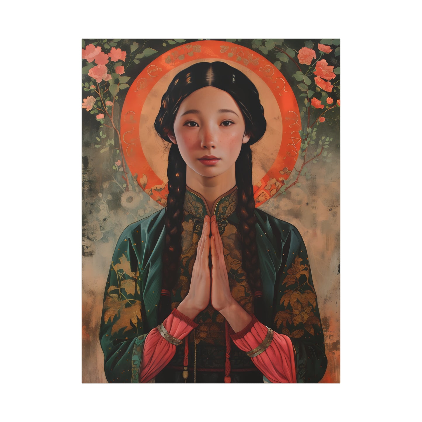 Saint Anna Wang - Museum Wrapped Canvas - Sanctified Souls Print - Art for your Home - Religious Art -  Martyr of China