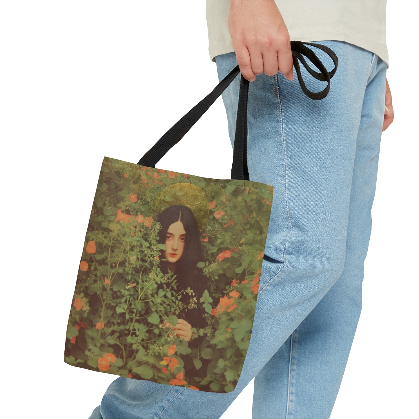 Saint Eve - Tote Bag - Large Medium Small Faith Art Bag - Catholic Faith Purse - Double Sided