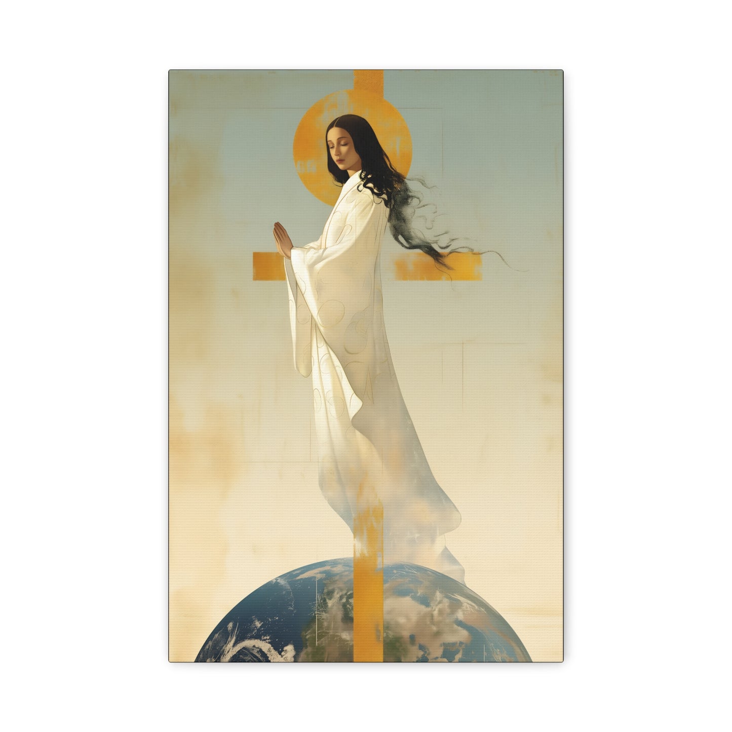 Our Lady of Akita - Mother Mary - Gallery Wrapped Canvas - Print - Religious Art for your Home - Catholic