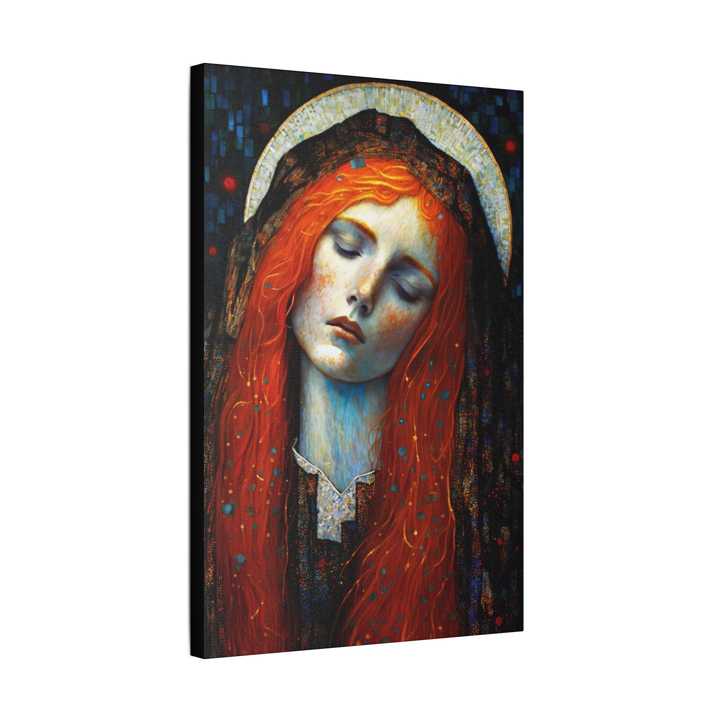 Embracing Grace - Saint Mary Magdalene Canvas Print - Multiple Sizes - Catholic Home art - Museum Wrapped Canvas - Sanctified Souls Print