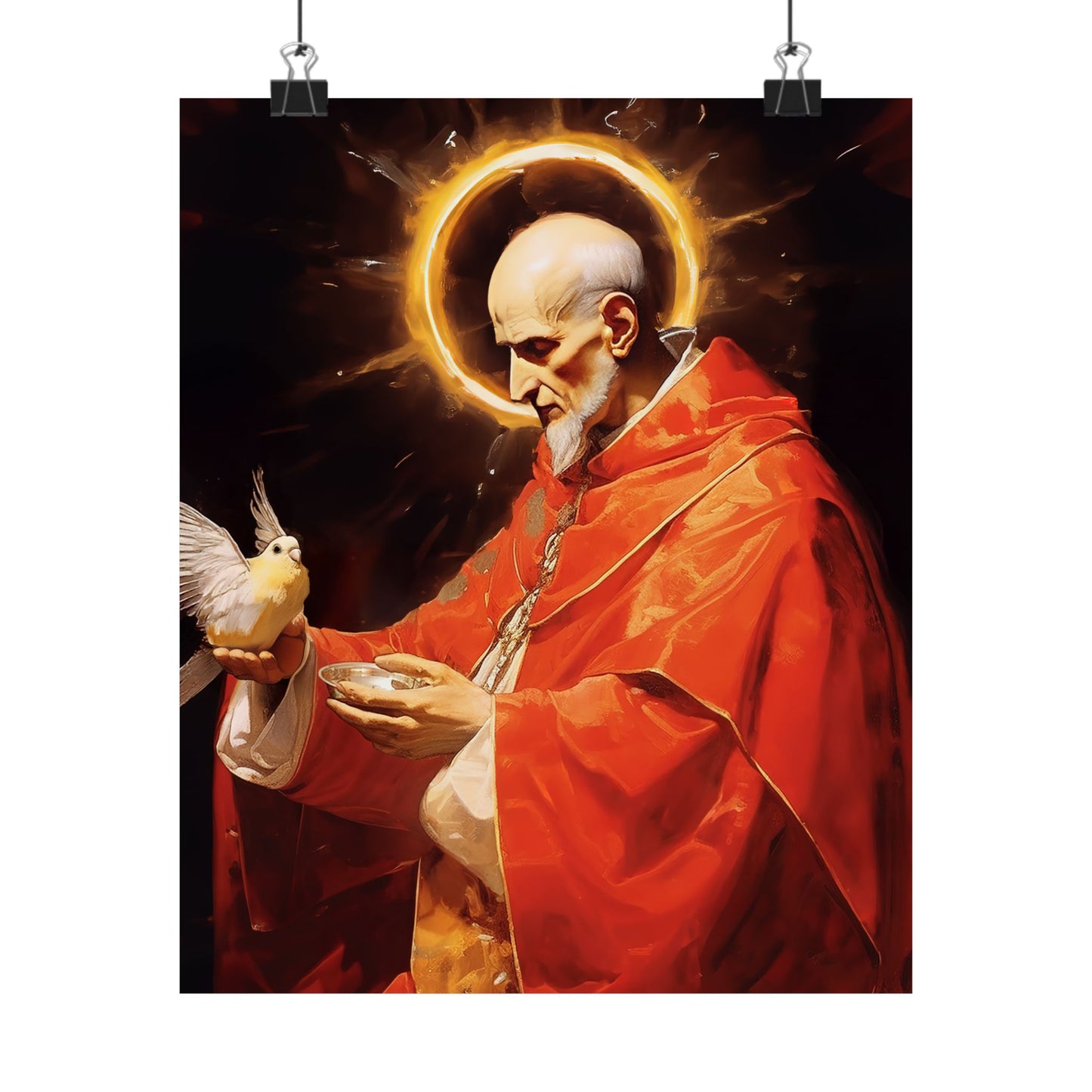 Pope Saint Gregory the Great Print - Sanctified Souls Print - Multiple Sizes - Premium Matte Vertical Posters