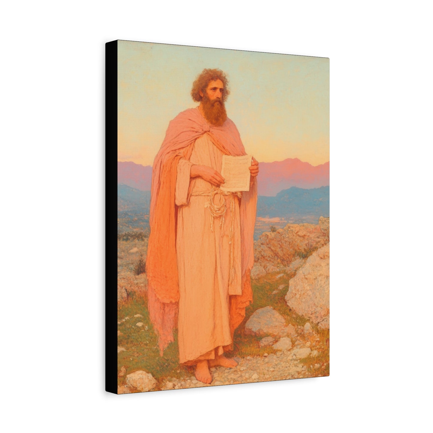 Obadiah - Keeper of the Lord's Warning and Mercy - Gallery Wrapped Canvas - Print - Religious Art for your Home - Catholic Art