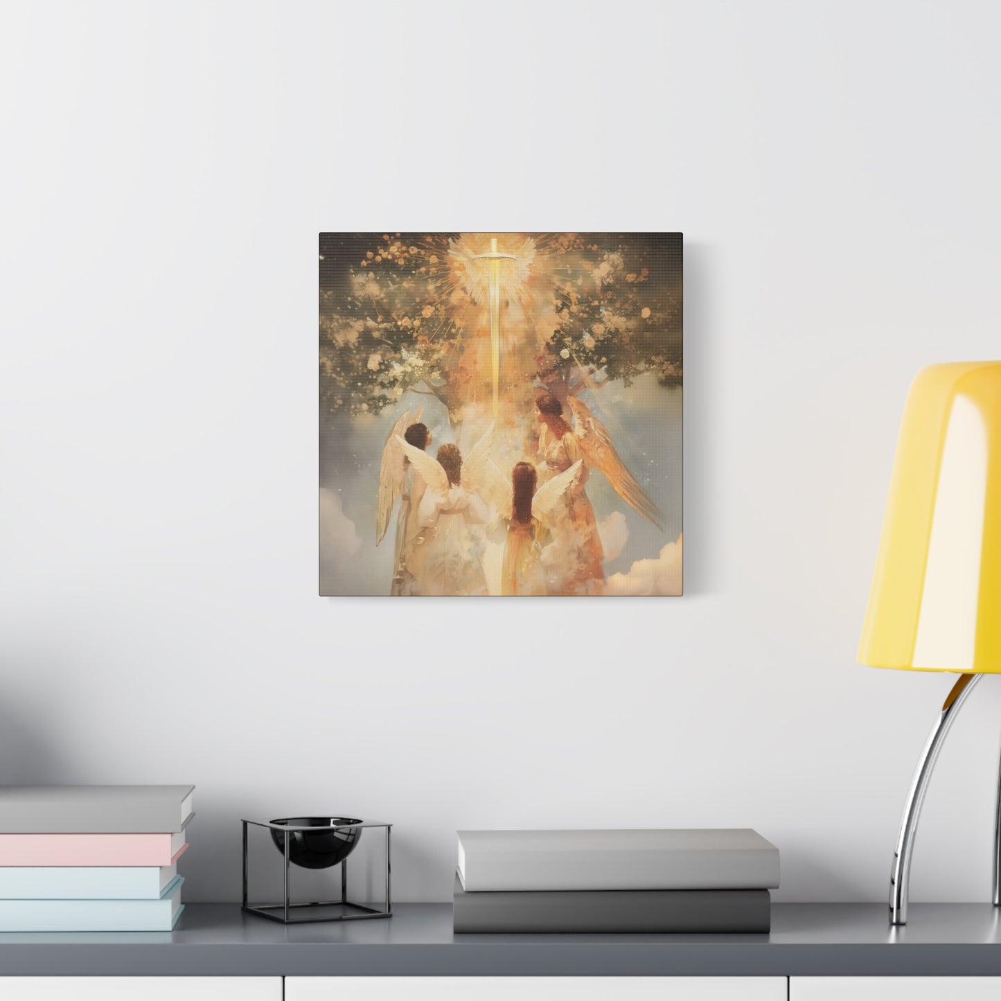 The Watchers of the First Dawn - Guardians of Eden - Gallery Wrapped Canvas - Print - Religious Art for your Home - Catholic Art