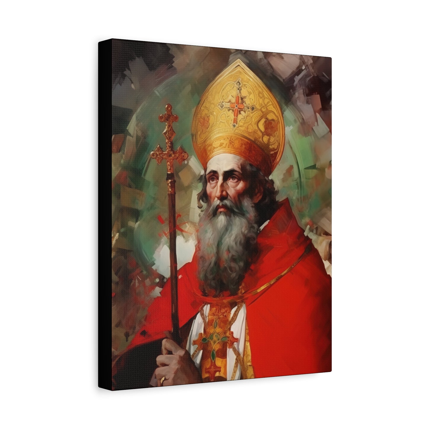 Saint Eusebius of Vercelli Canvas Print - Multiple Sizes - Catholic Home art - Museum Wrapped Canvas - Sanctified Souls Print