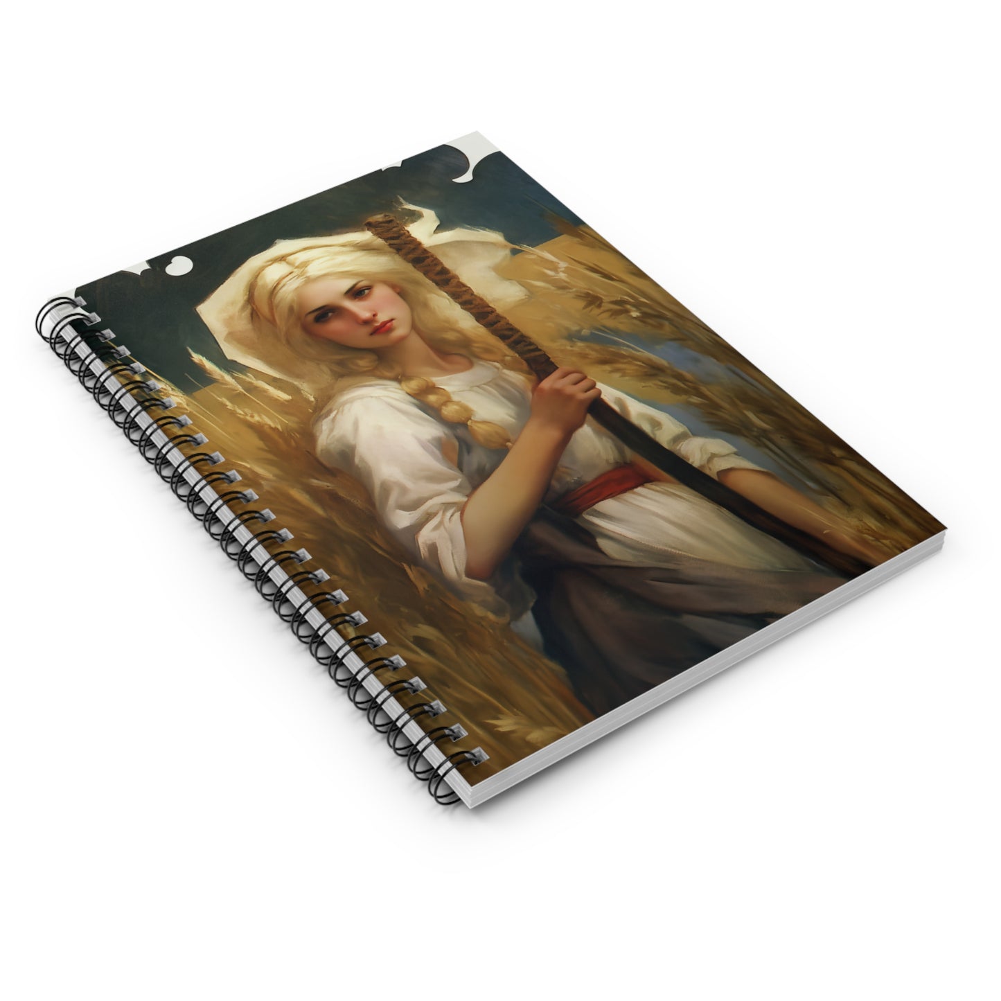 Saint Notburga Journal - Sanctified Souls Art - Religious Based Notebook - Spiral Notebook - Ruled Line