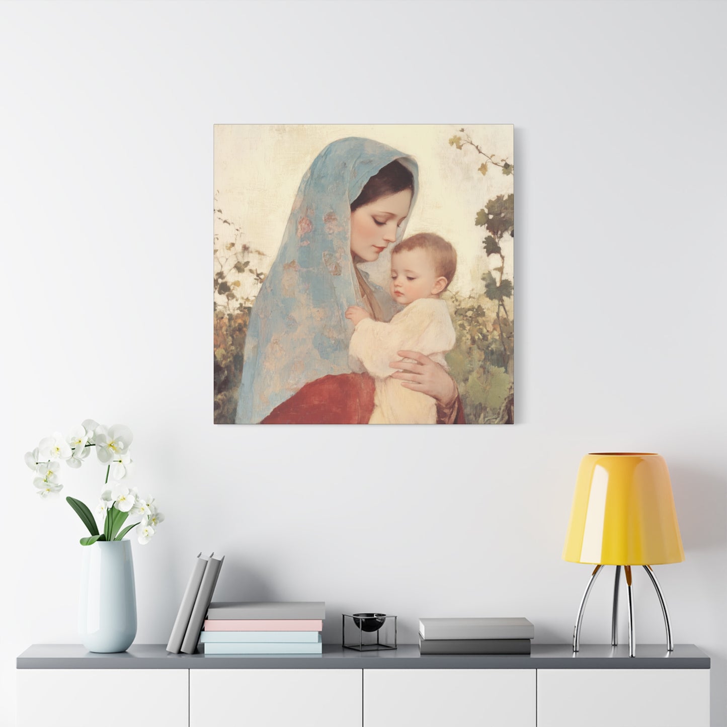 Our Lady of the Grapes / Out Lady of the Harvest - Gallery Wrapped Canvas - Print - Religious Art for your Home - Catholic Art