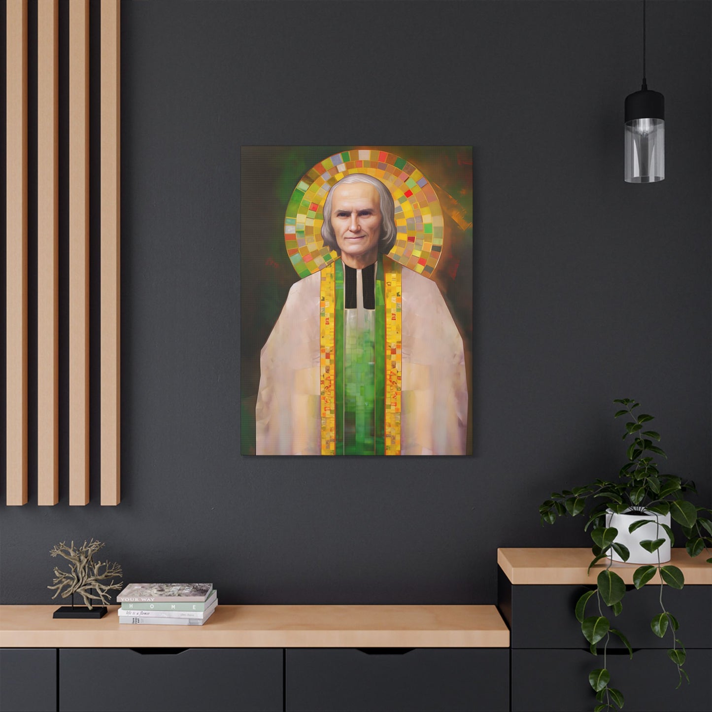 Saint John Vianney Canvas Print - Multiple Sizes - Catholic Home art - Museum Wrapped Canvas - Sanctified Souls Print