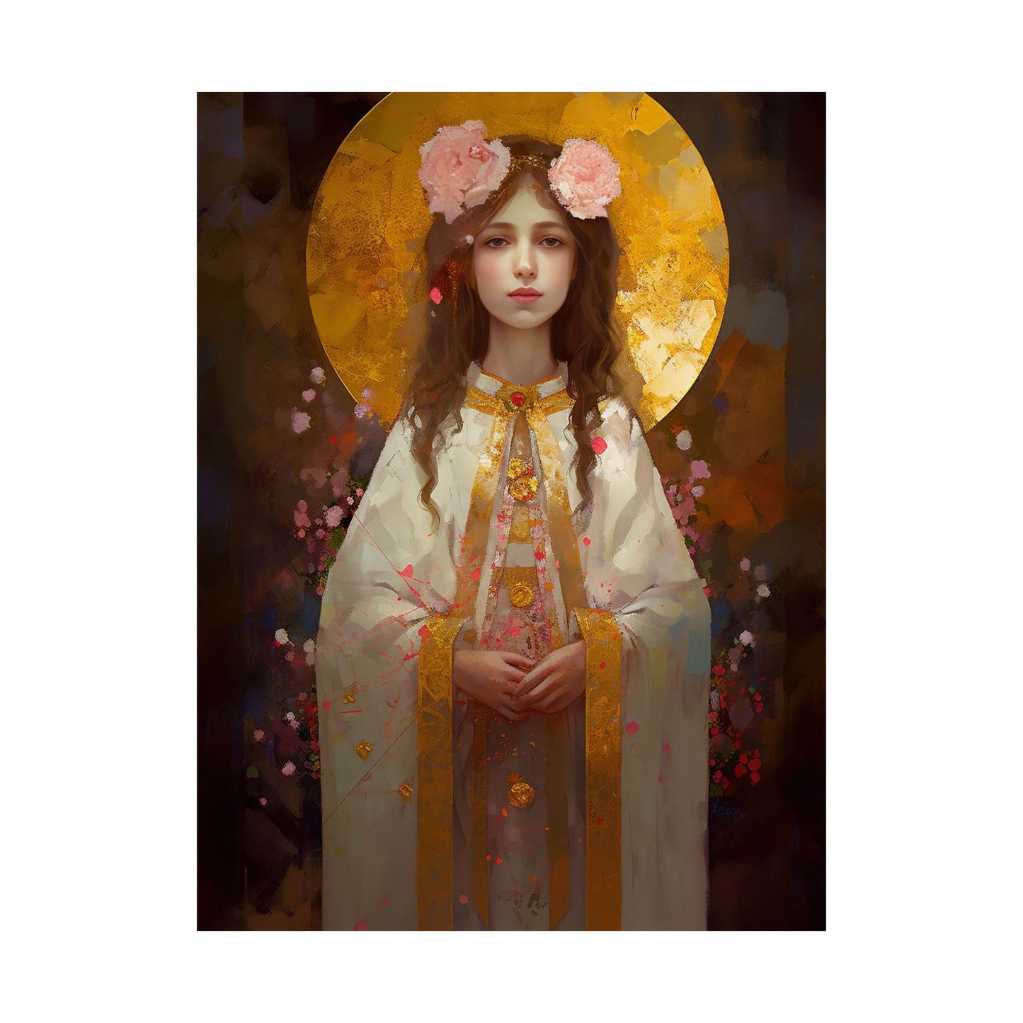 Saint Philomena Print - Sanctified Souls Print - Multiple Sizes - Premium Matte Vertical Posters