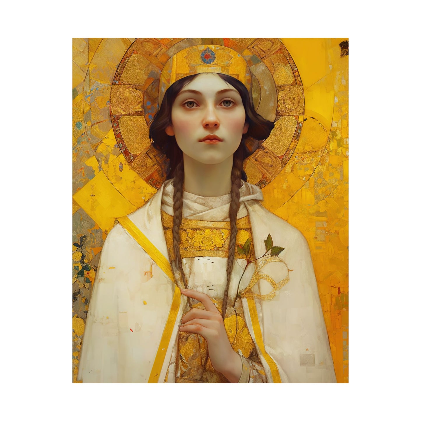 Saint Agatha Print - Sanctified Souls Print - Multiple Sizes - Premium Matte Vertical Posters - Patron Saint of Nurses