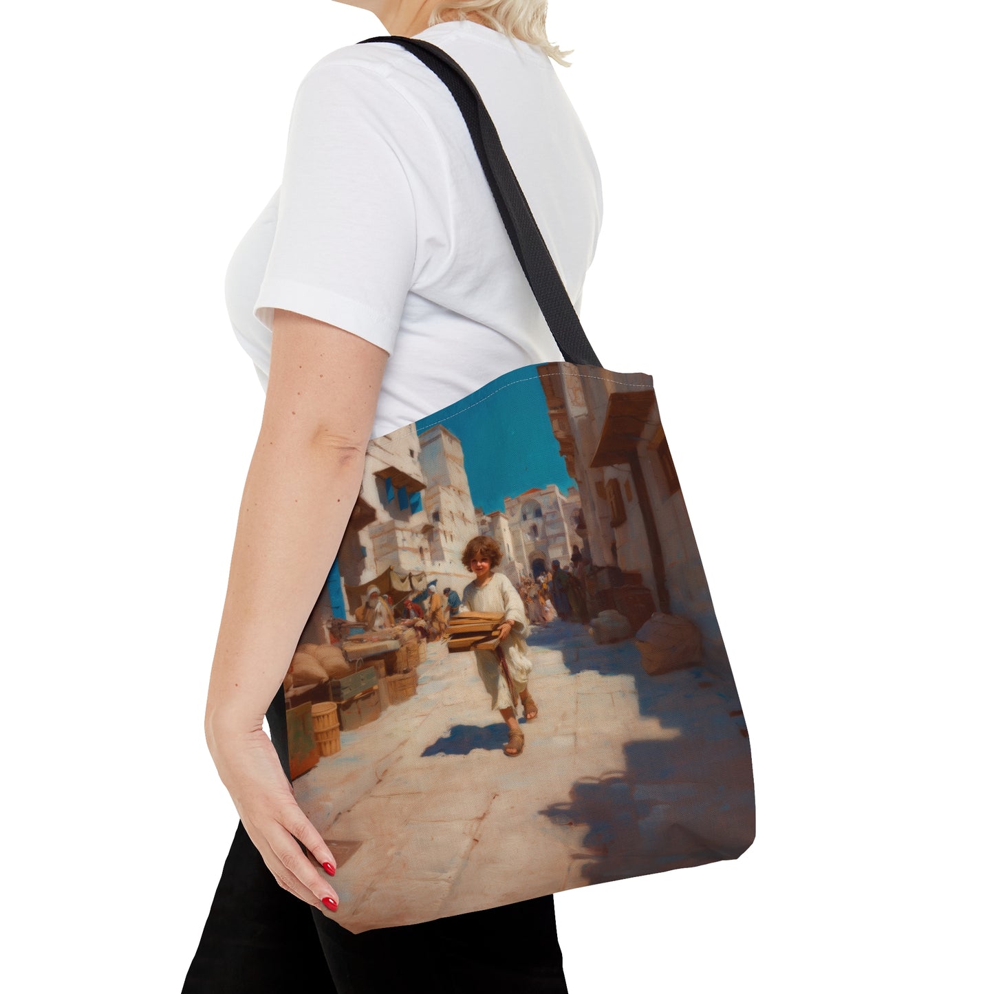 Nazareth and the Hidden Light of Christ - Tote Bag - Large Medium Small Faith Art Bag - Catholic Faith Purse